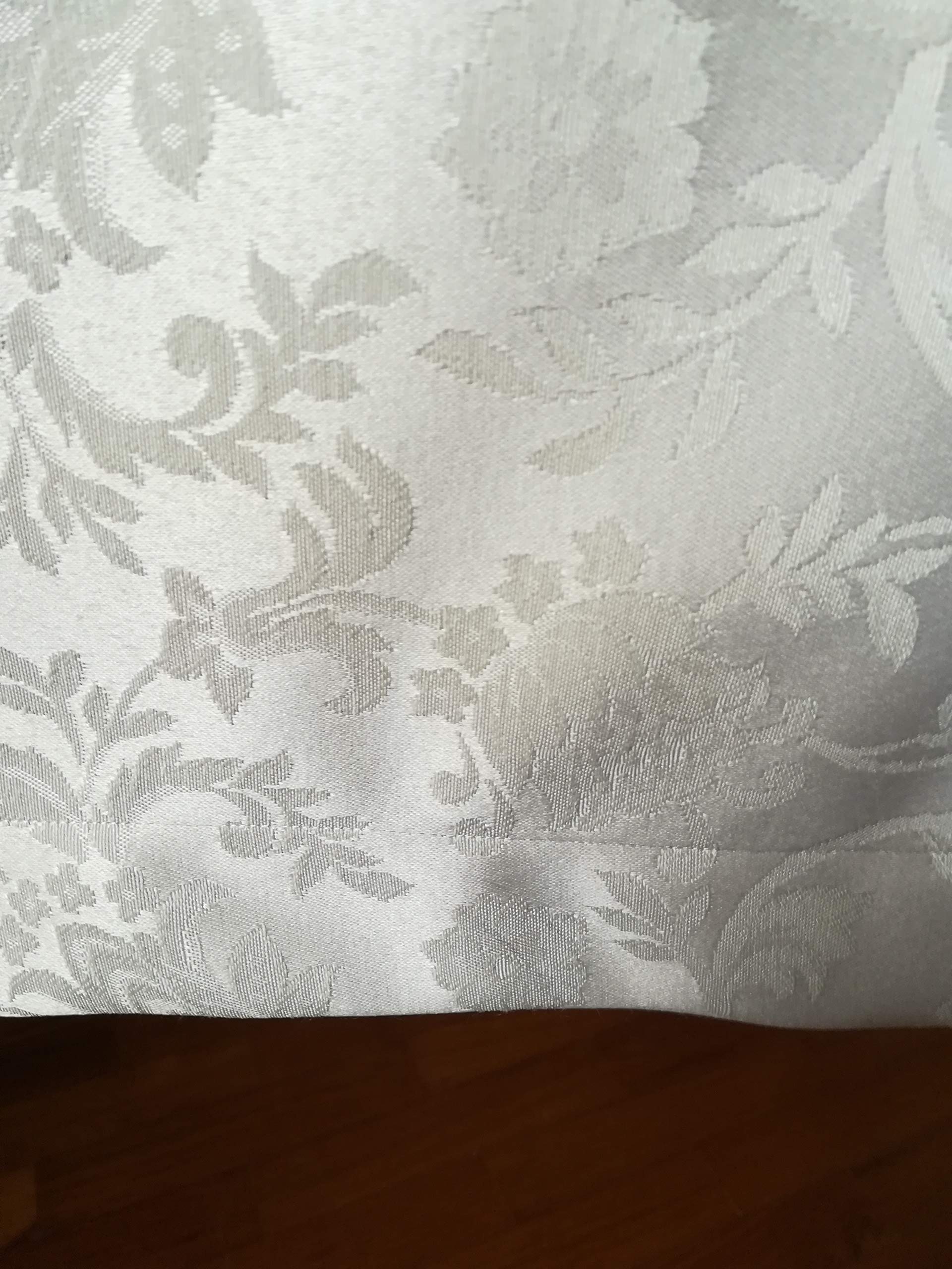 RICAMI FIORENTINI BALDI Tovaglia antimacchia Rettangolare per 16 Cm 180X320. Antimacchia No Stiro Tipo fiandra rifinitura Orlo Dritto. Molto Resistente. Prodotto Artigianale Toscano. Salmone 04