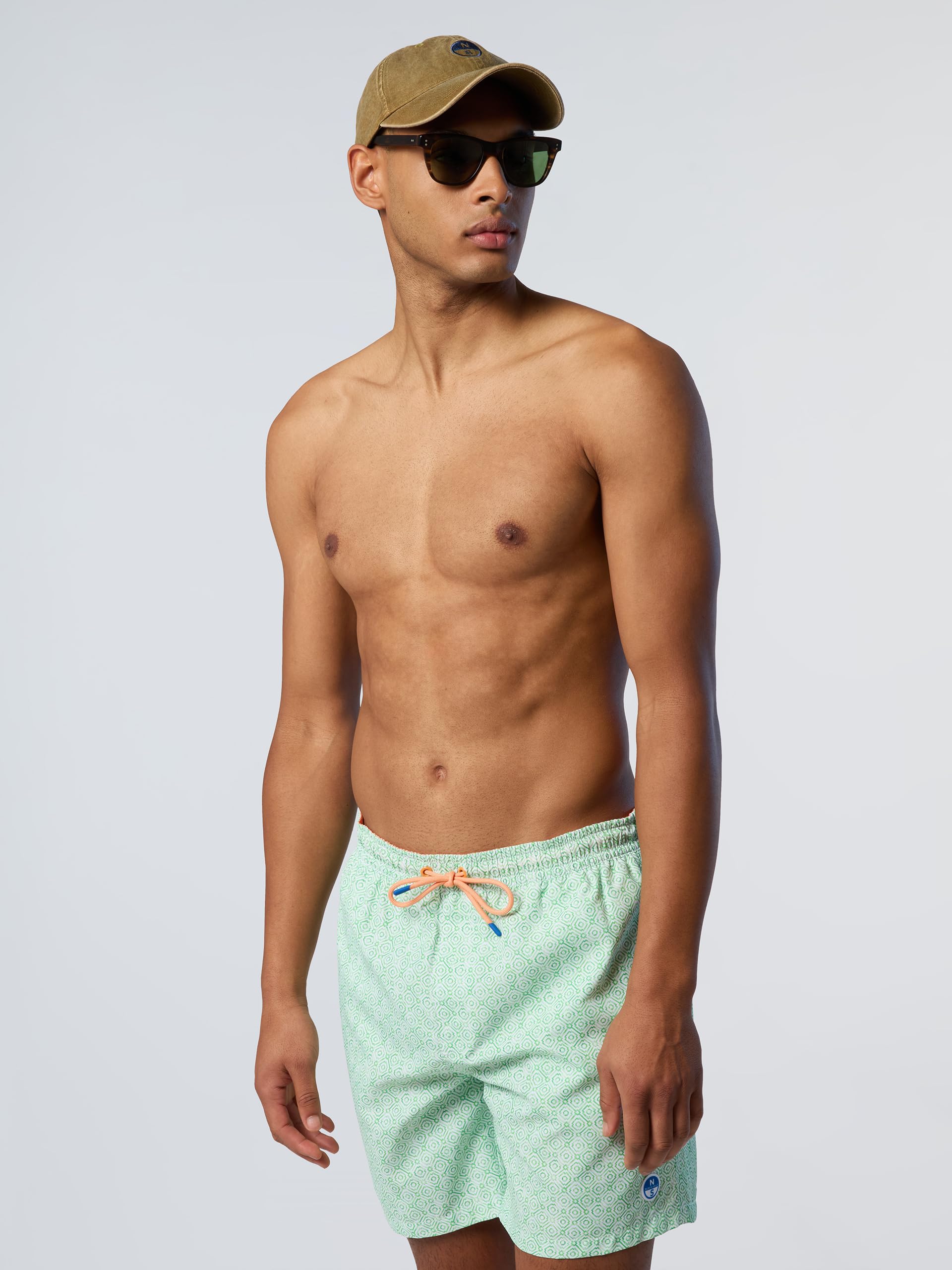 NORTH SAILS Boxer Mare Uomo in Poliestere Riciclato con Stampa Grafica Ironica