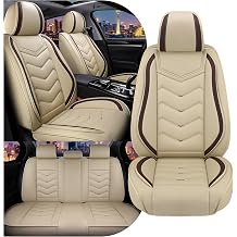 CTDS Car Seat Covers for Toyota RAV4 2000-2026, Stylish Sport Seat Cover, Premium Nappa Leather Car Seat Cover. Automobile Seat Covers Sets.Standard 5 Seats/Beige