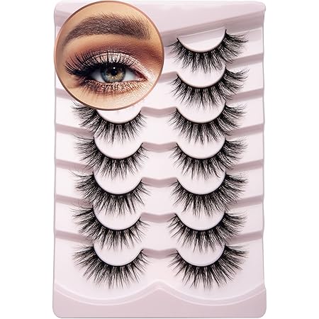 Amazon.com: Pooplunch False Eyelashes Cat-Eye Fluffy Faux ...