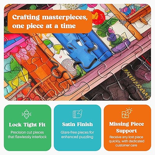 Miniatura 5 de Cross & Glory - Fantástico escape de la casa del árbol - Rompecabezas para adultos de 1000 piezas | Estilo artístico caprichoso | Divertido desafío