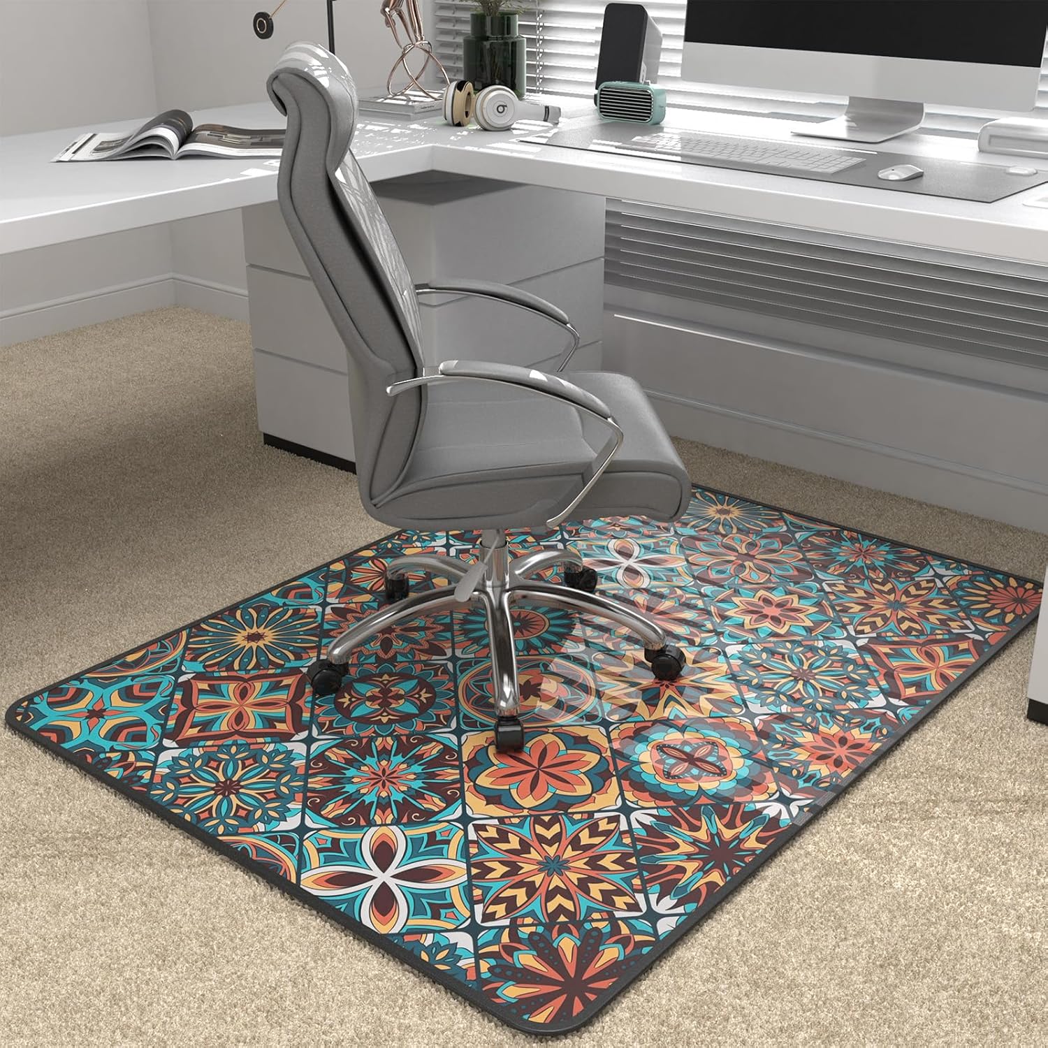 Heavy Duty Office Chair Mat for Carpet and Hardwood Floor