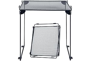 Pack 2, Mesh Locker Shelf, Stackable Extra Tall Locker Organizer