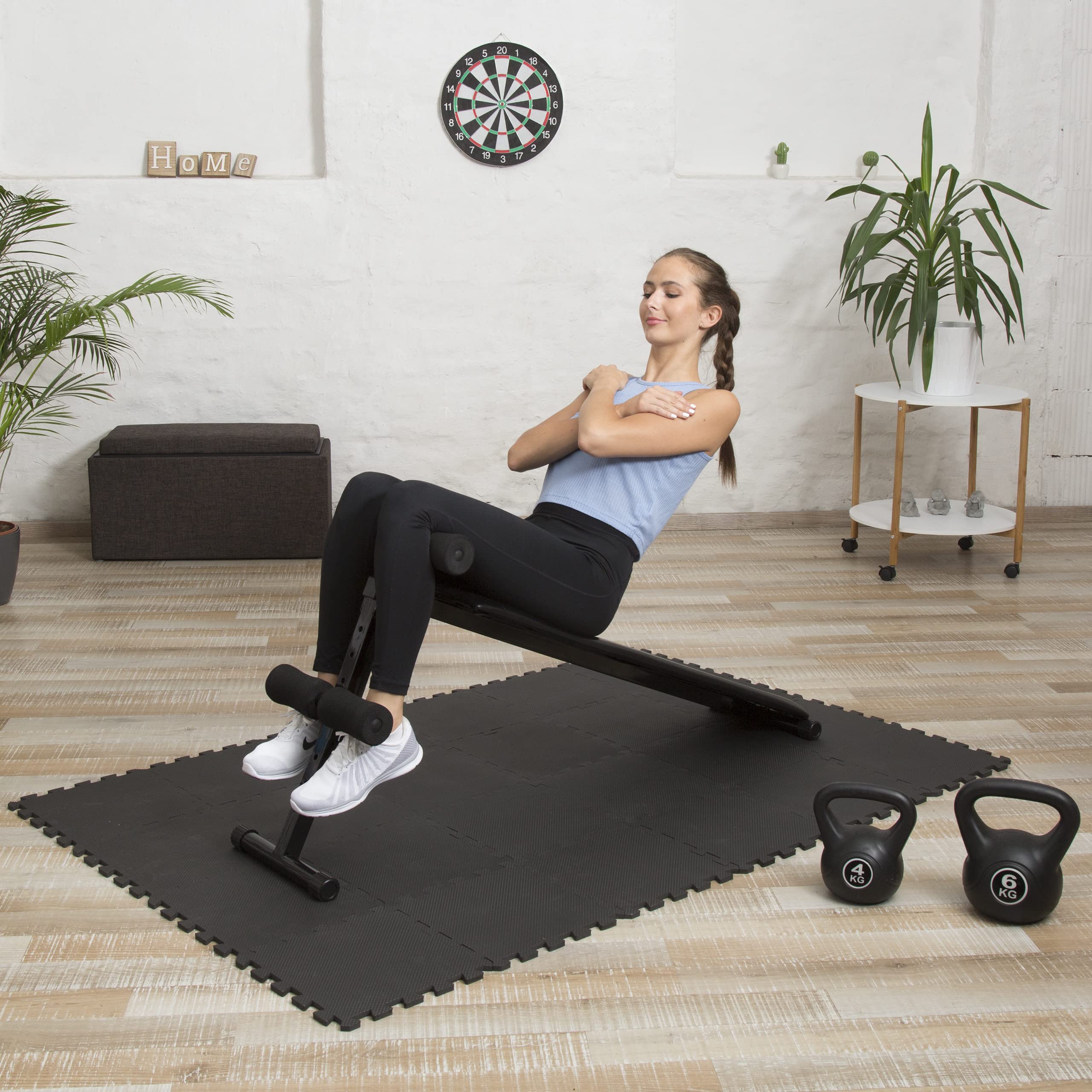Tapis de sol 72 nattes pour fitness et appareils de sport, EVA