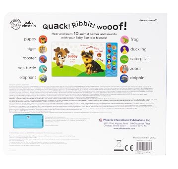 Baby Einstein - Amazing Animals 10-Button Sound Book - PI Kids (Play-A-Sound)