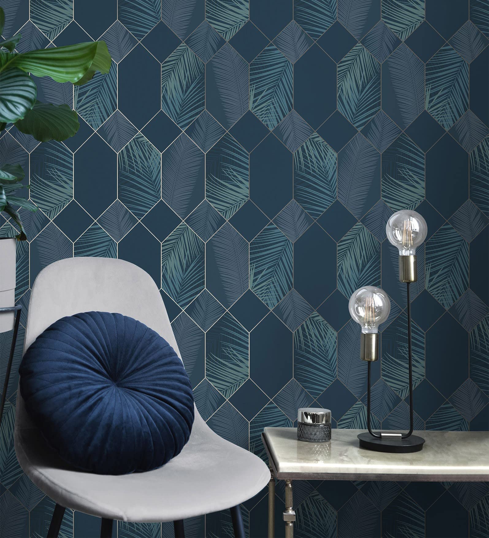 Carta Da Parati Autoadesiva Boho - Argento E Bianco, 44.5x500cm, Facile Da Applicare E Rimuovere