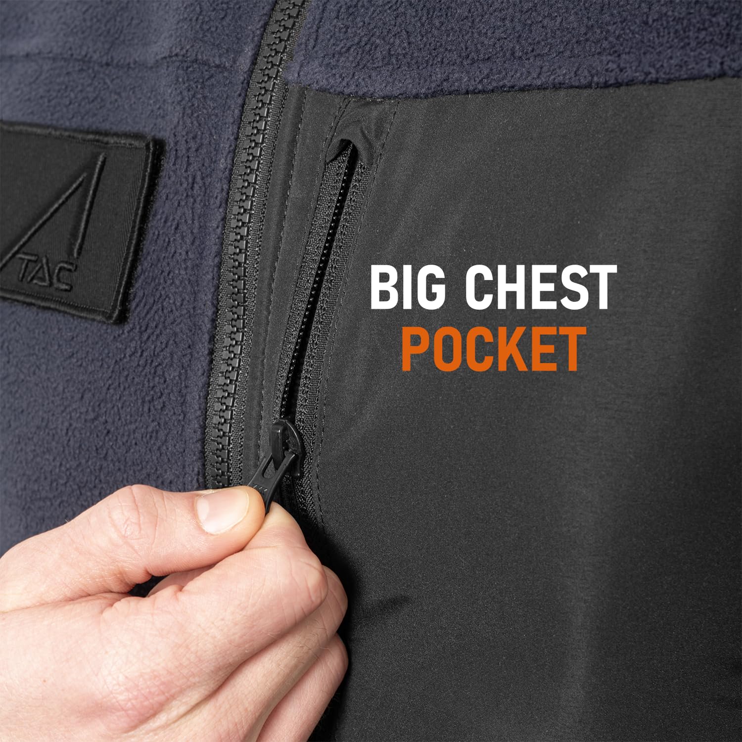 ACE Schakal Giacca in pile Slim Fit - Giacca outdoor per ciclismo, escursionismo e trekking - sportiva e calda