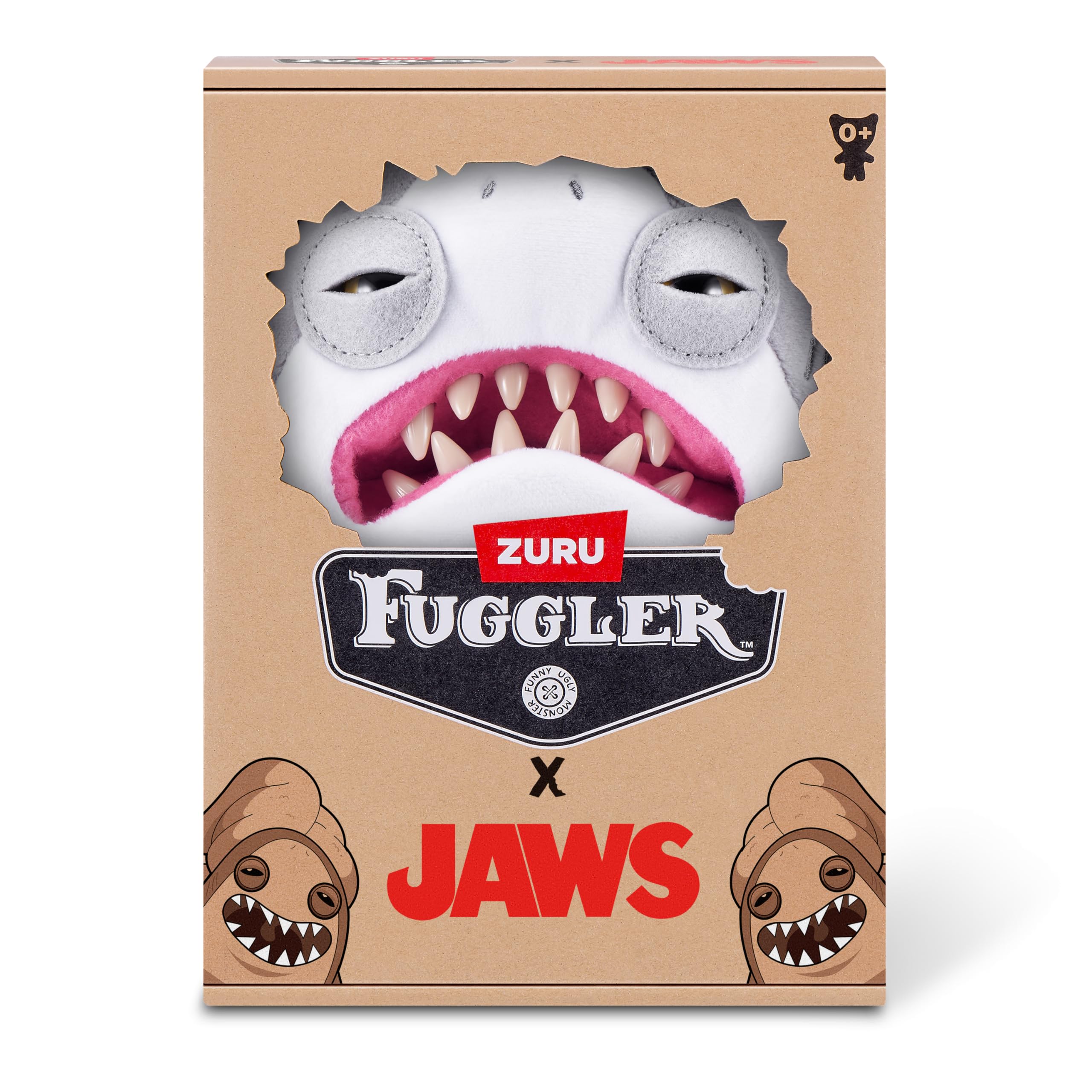 Fuggler Jaws Peluche con Licencia de 9 pulgadas/22 cm por ZURU – Monstruo Divertido Feo de Peluche, Juguete Coleccionable Espeluznante para Niños, Preadolescentes, Adolescentes y Adultos