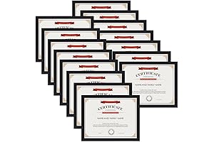 Edenseelake Black 8.5 x 11 Picture Frames in Value Pack of 15