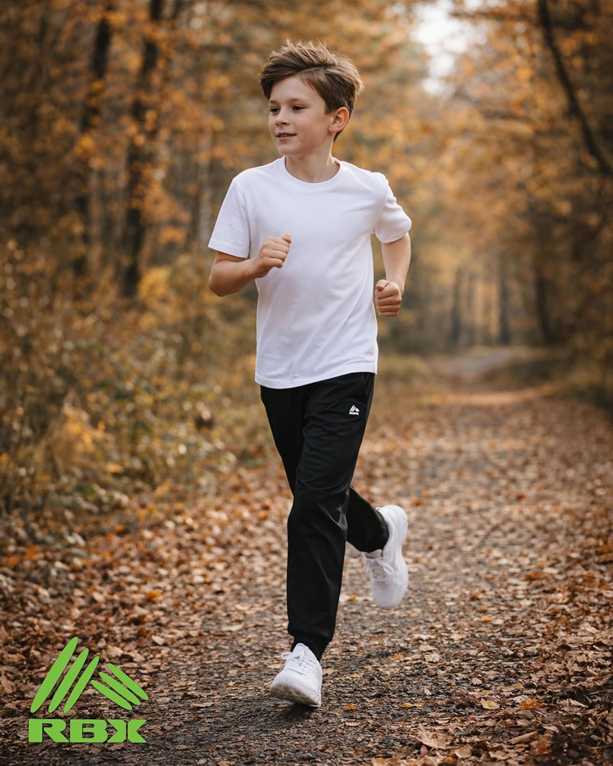 RBX Boys Sweatpants - 4 Pack Performance Tricot Boys Joggers with Elastic Waist & Pockets - Soft Stretch Kids Athletic Pants - Image 2