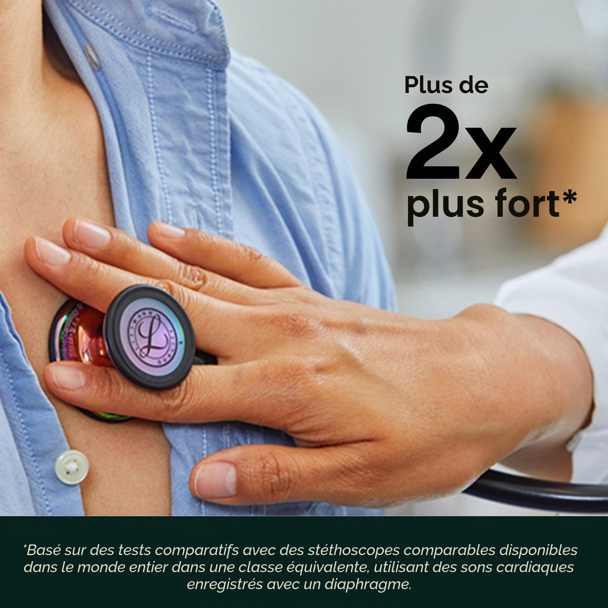 3M Littmann Stéthoscope de diagnostic Cardiology IV, pavillon standard, tubulure prune, 69 cm, 6156