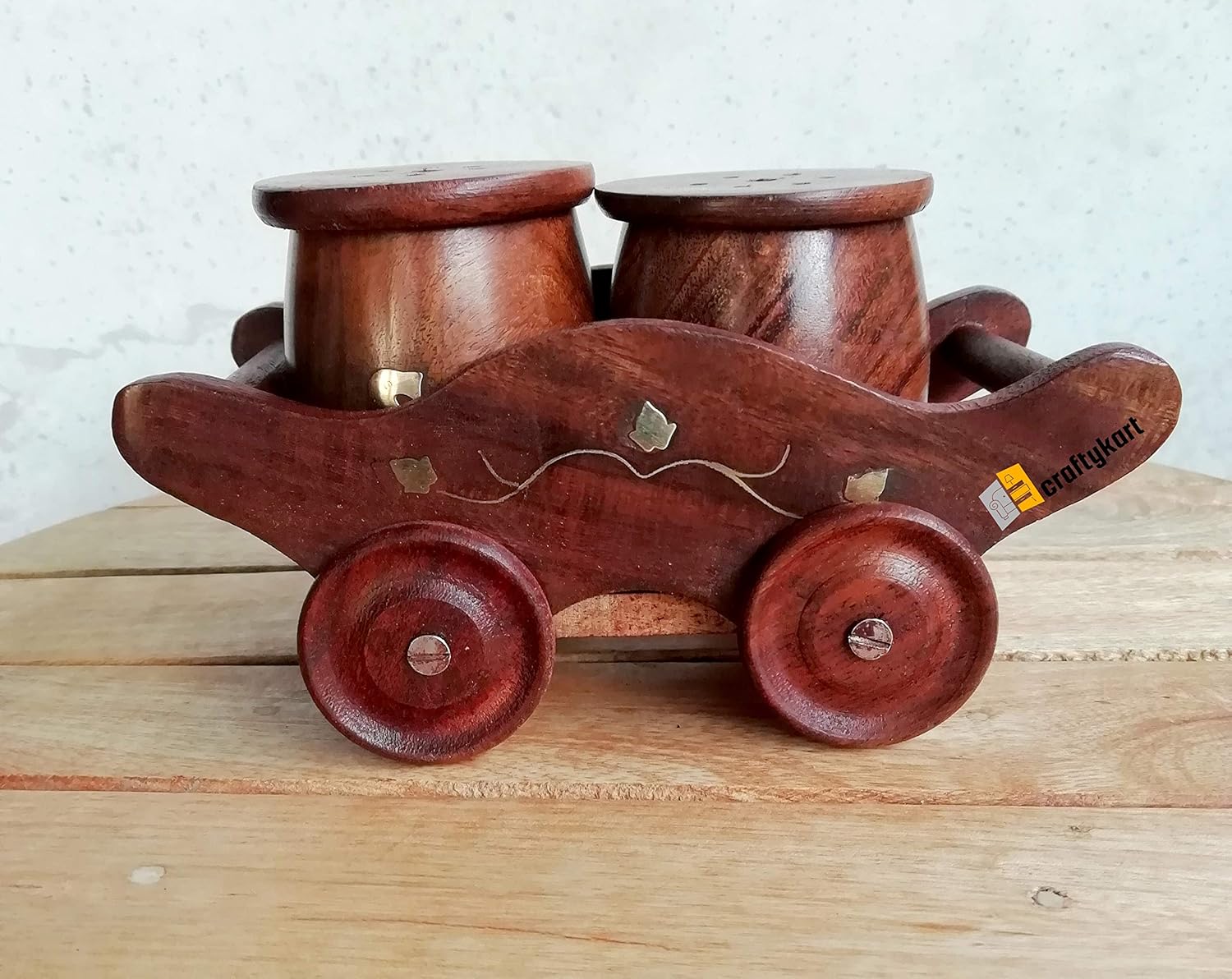 Buy CRAFTYKART Wooden Salt and Pepper Container,Dining Table Salt and