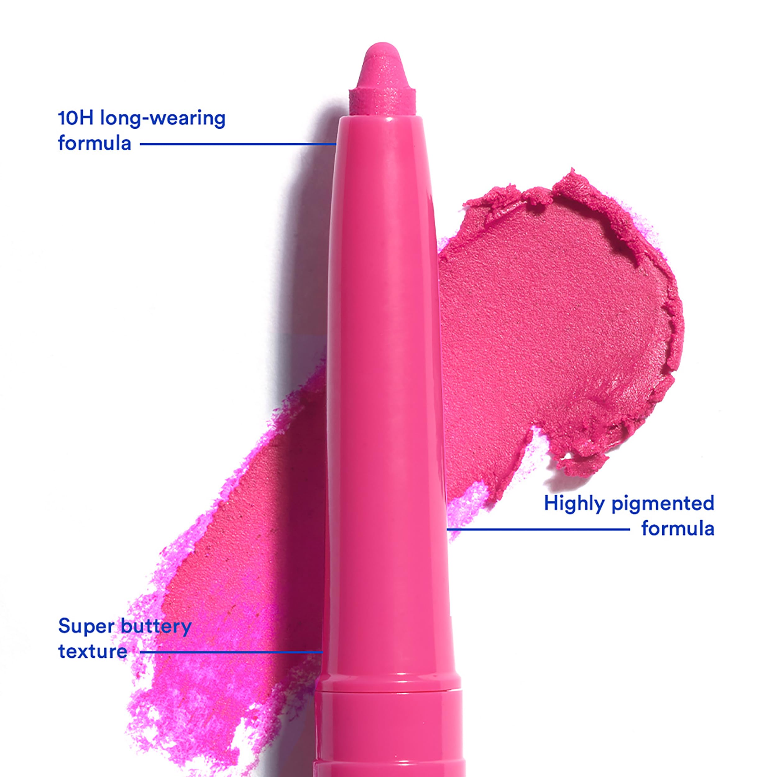 3INA MAKEUP - The Automatic Lip Pencil 371 - Vivid pink Lip Liner Built- In Sharpener - Waterproof Lip Liner - Image 3