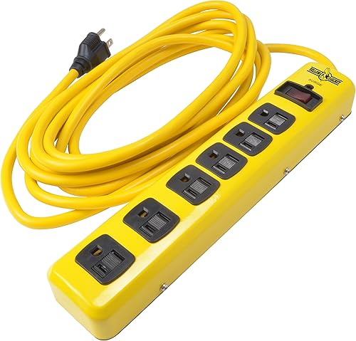 Miniatura 8 de Yellow Jacket 5138N - Protector de sobretensiones de cableado, con cable de 15 pies, 6 enchufes