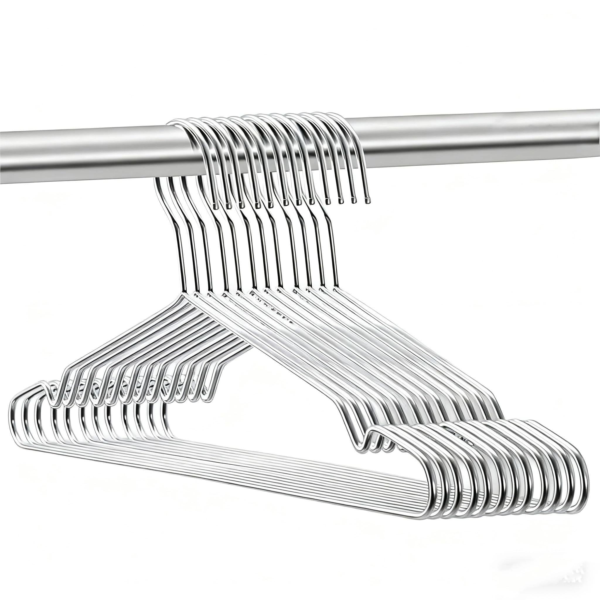 Lot De 10 Cintres Multifonctions En Acier Inoxydable Pour économiser De L'espace, Pratiques Et Pratiques Pour Placard A Suspendre Sur Une Porte 98139849