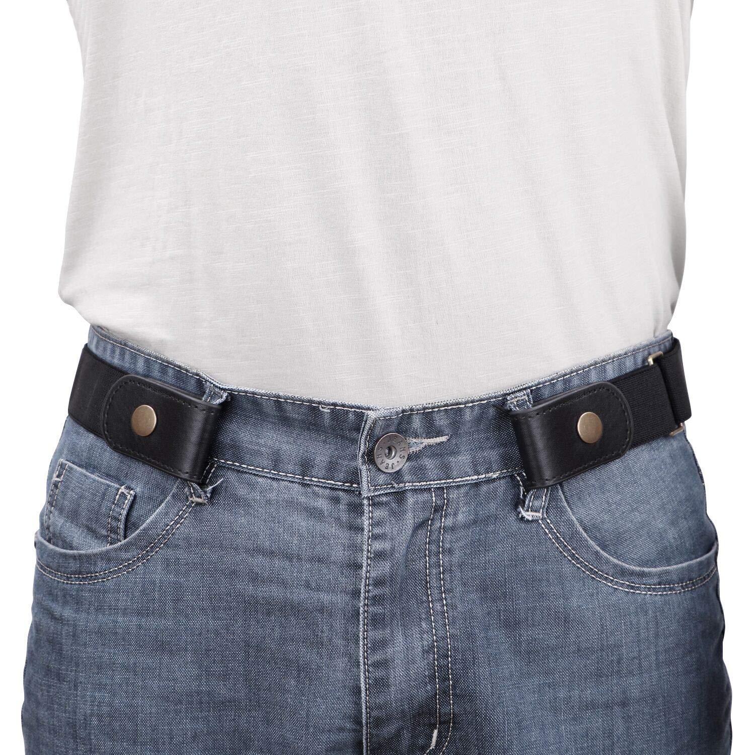 No Buckle/Show Belt for Men Buckle Free Stretch Belt for Jeans Pants 1.38" Wide - Review, Price and Buying Guide