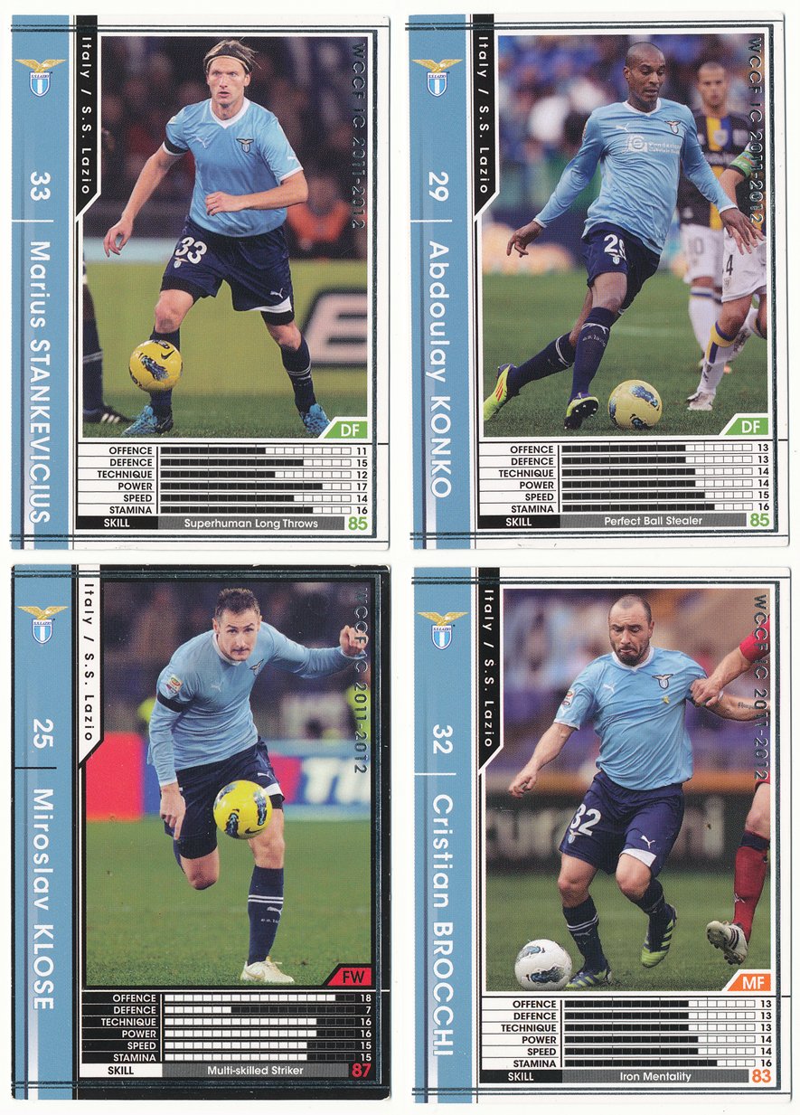 Amazon.co.jp: WCCF 11-12 SSラツィオ 4枚セット[ミロスラフ・クローゼ