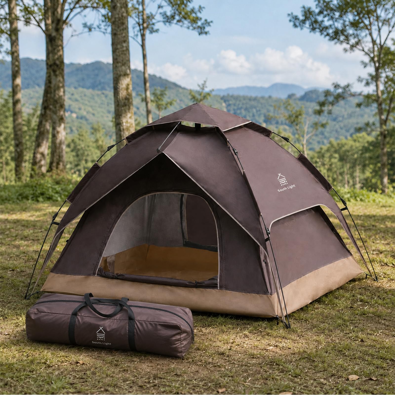 Amazon.co.jp: 【弥生日和】 ワンタッチテント 4人用 テント キャンプ