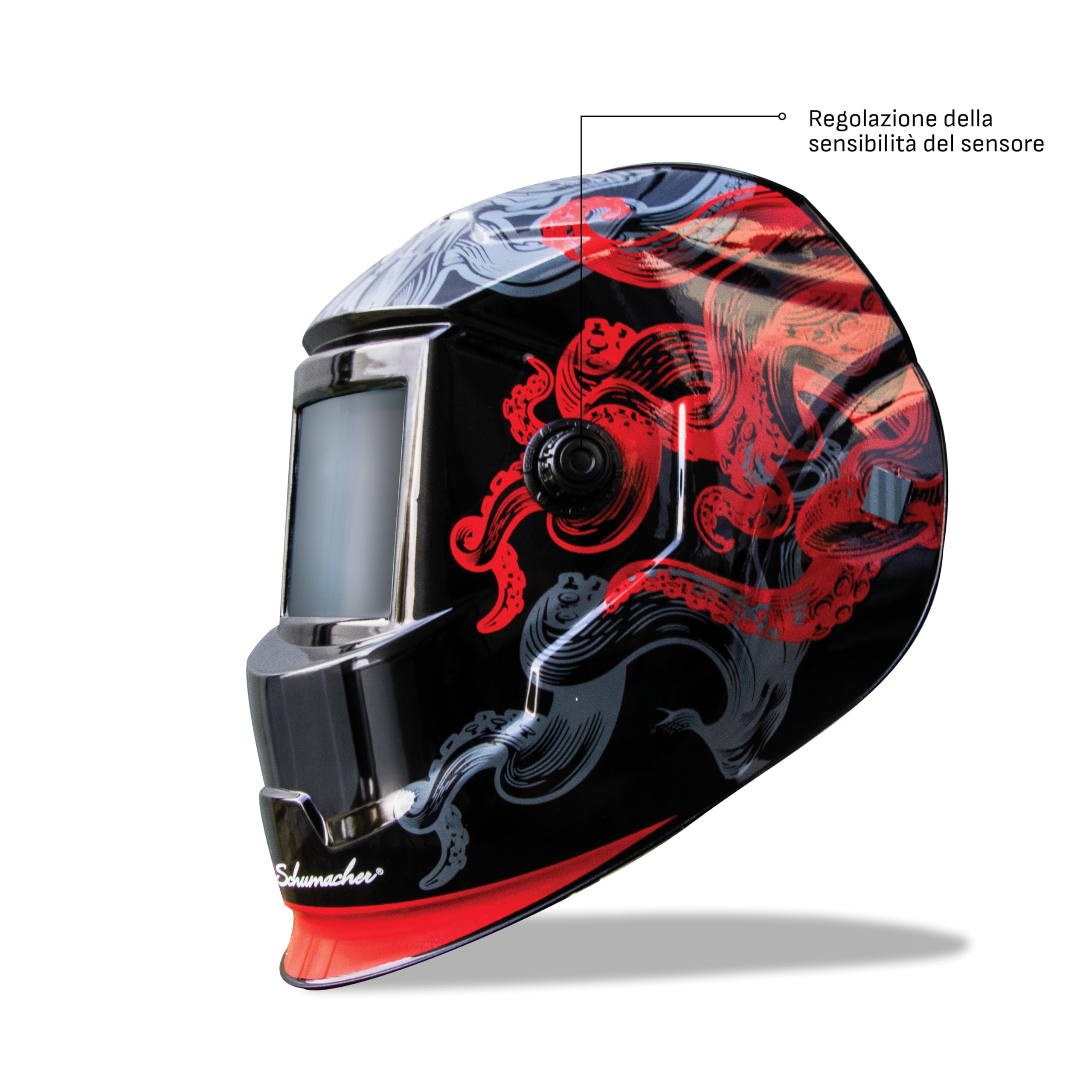 Schumacher Electric - Maschera di saldatura automatica True Color - Professionale - DIN Variabile - Schermo panoramico