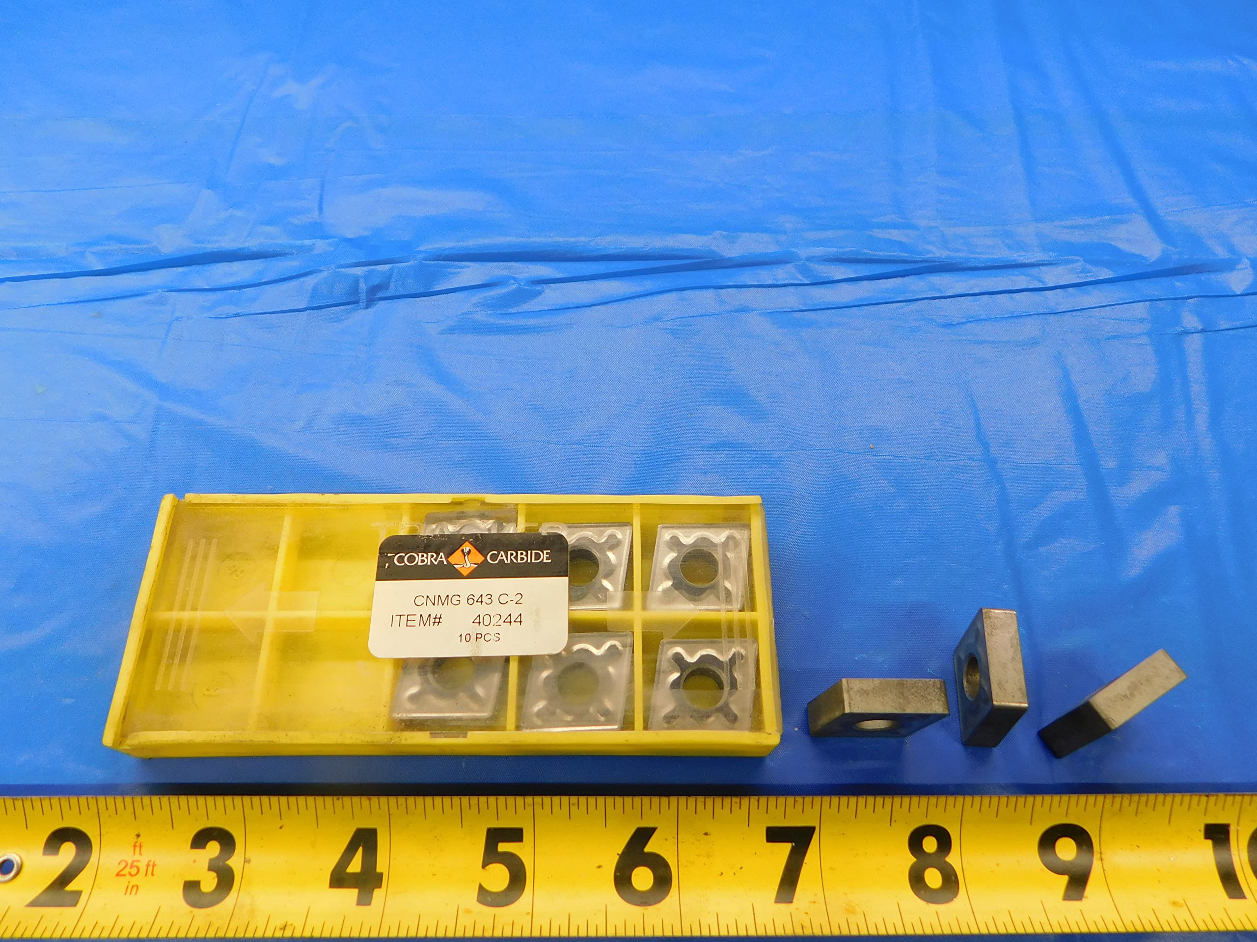 9PCS New Cobra Carbide CNMG 643 C-2 Carbide Turning Inserts - AR6625AS1