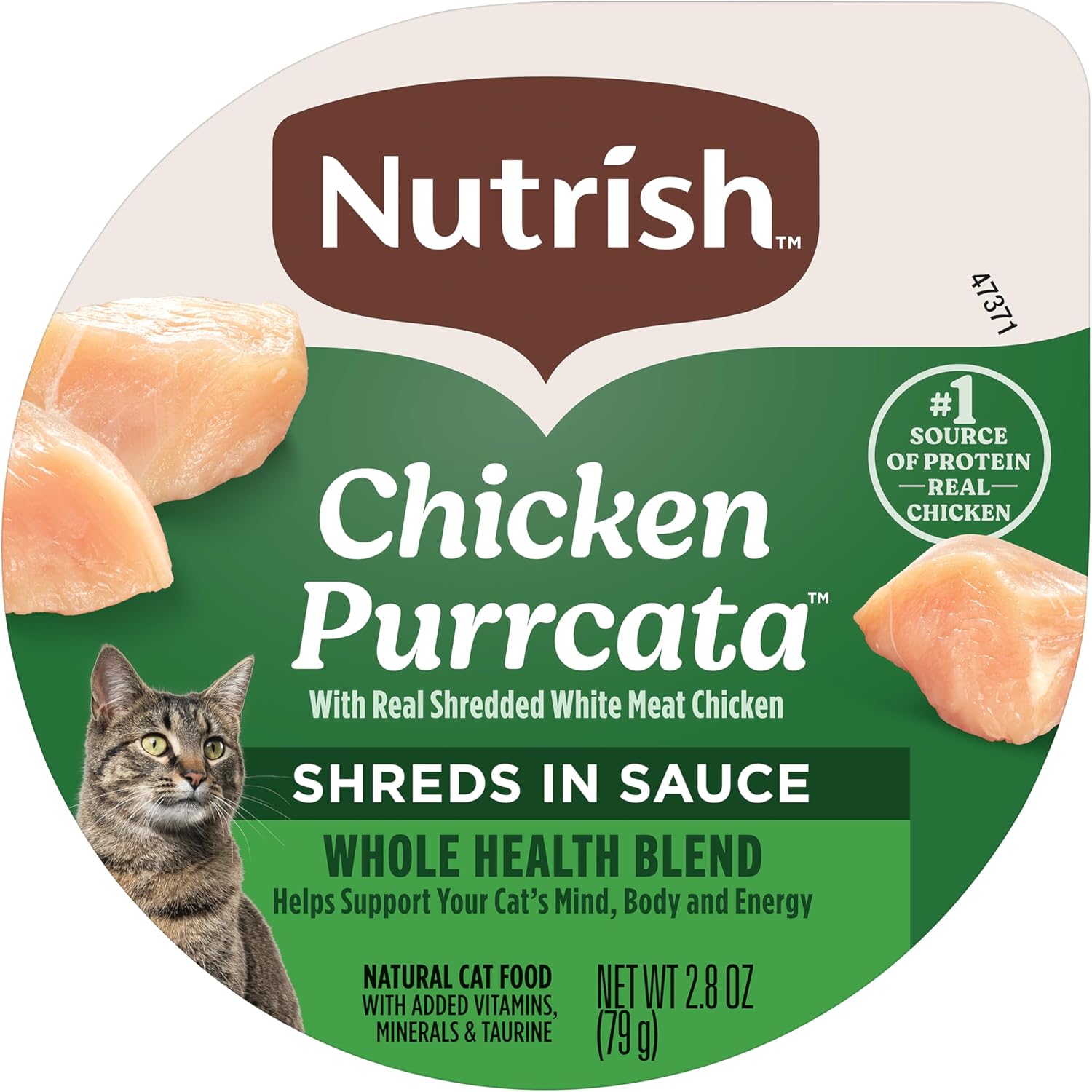 Nutrish Grain Free Wet Cat Food Chicken Purrcata, 2.8 oz. Cup (Rachael Ray)