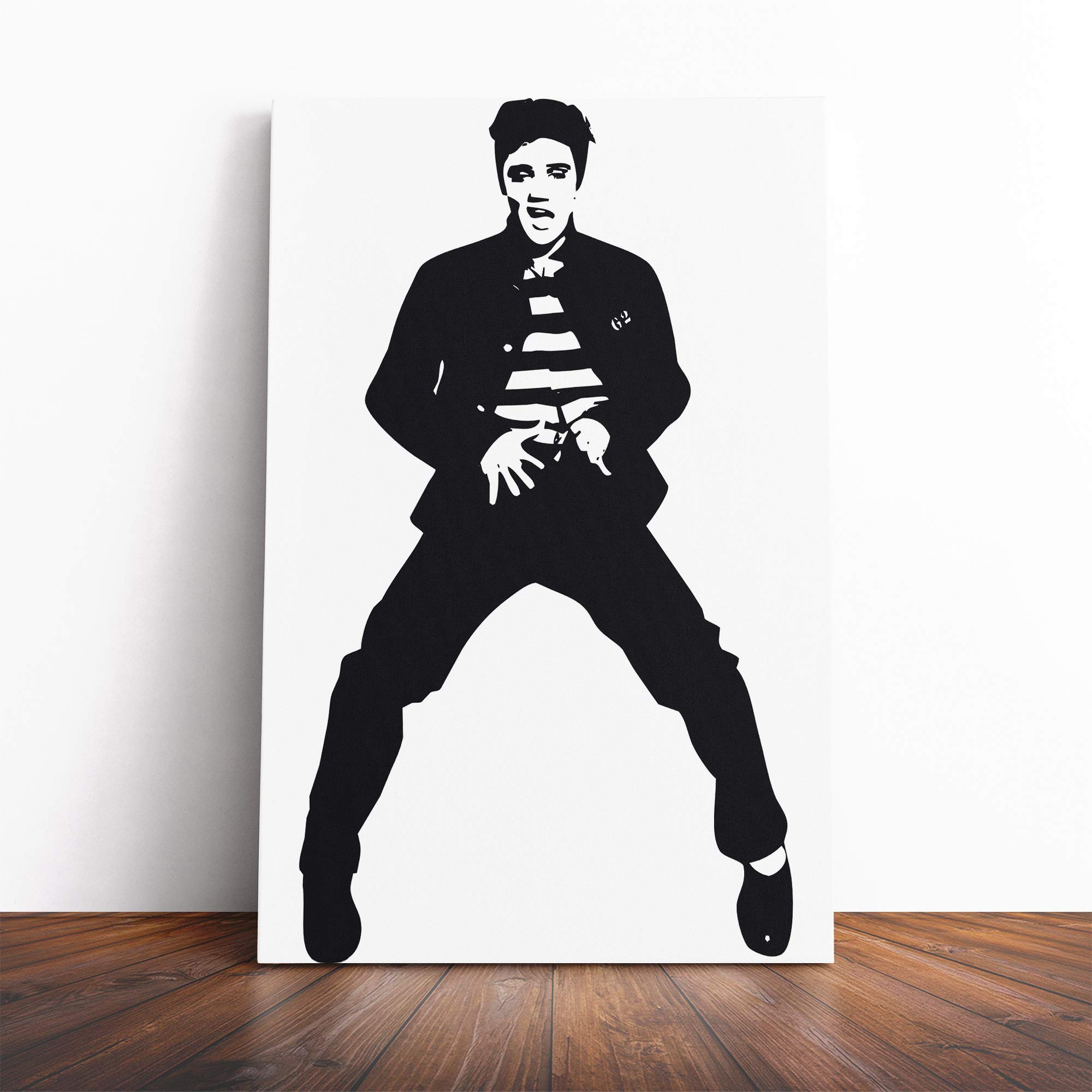 Elvis Presley The Jailhouse Rock (2) Canvas Print | Gallery Wrapped 30mm Frame Wall Art | 24x16 inches | Ready to Hang | Modern Picture | Living Room Bedroom Lounge Office