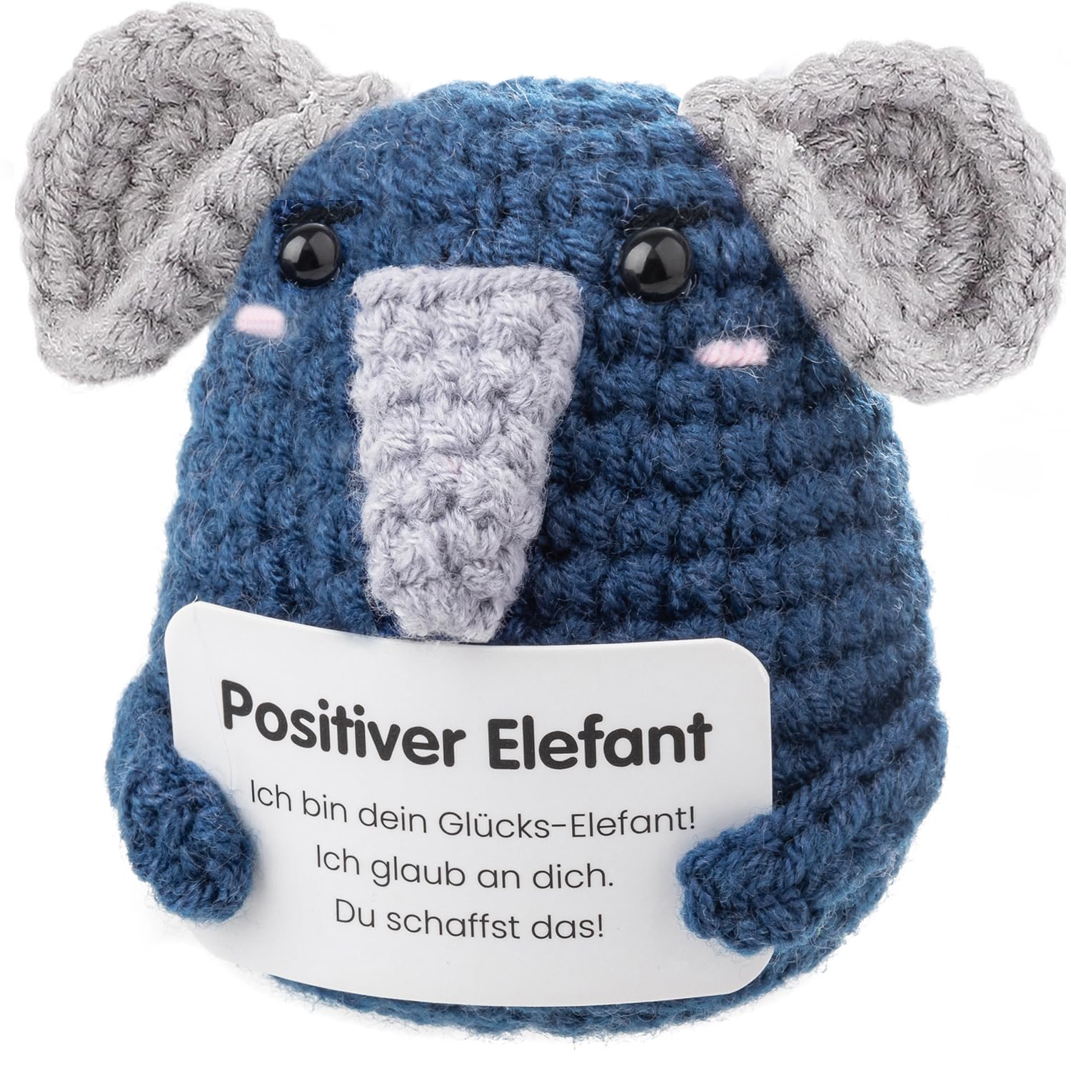 Positiver Pocket Hug & Glücksmünze – Mutmacher Geschenkset, Emotionaler Support, Schlüsselanhänger