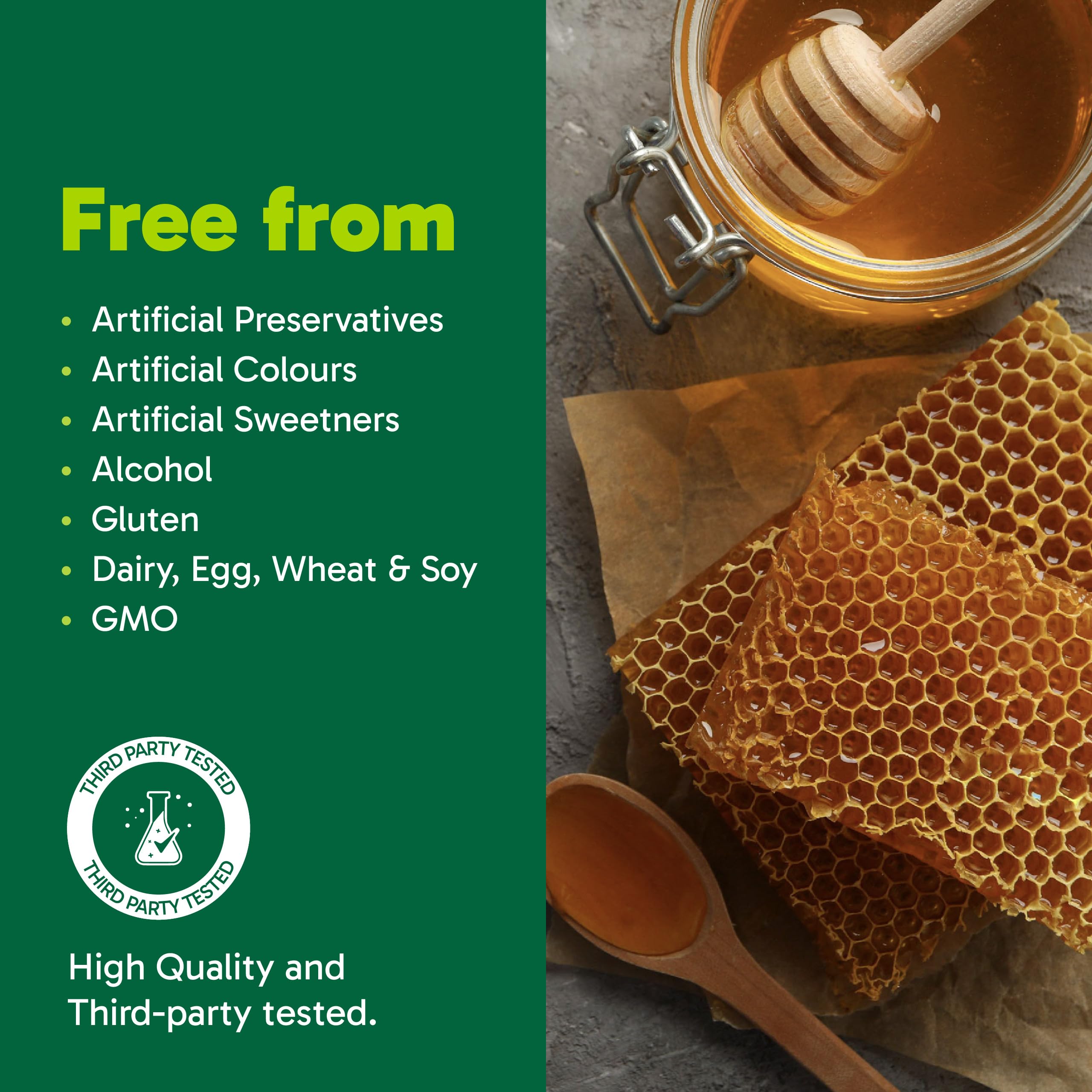 Organika Bee Propolis Tincture 1 oz: Vegan Propolis Extract - Throat and Breathing - Free of Gluten, GMO, & Artificial Flavors - 10 Day Prop Drops Supply — Amazon image 4