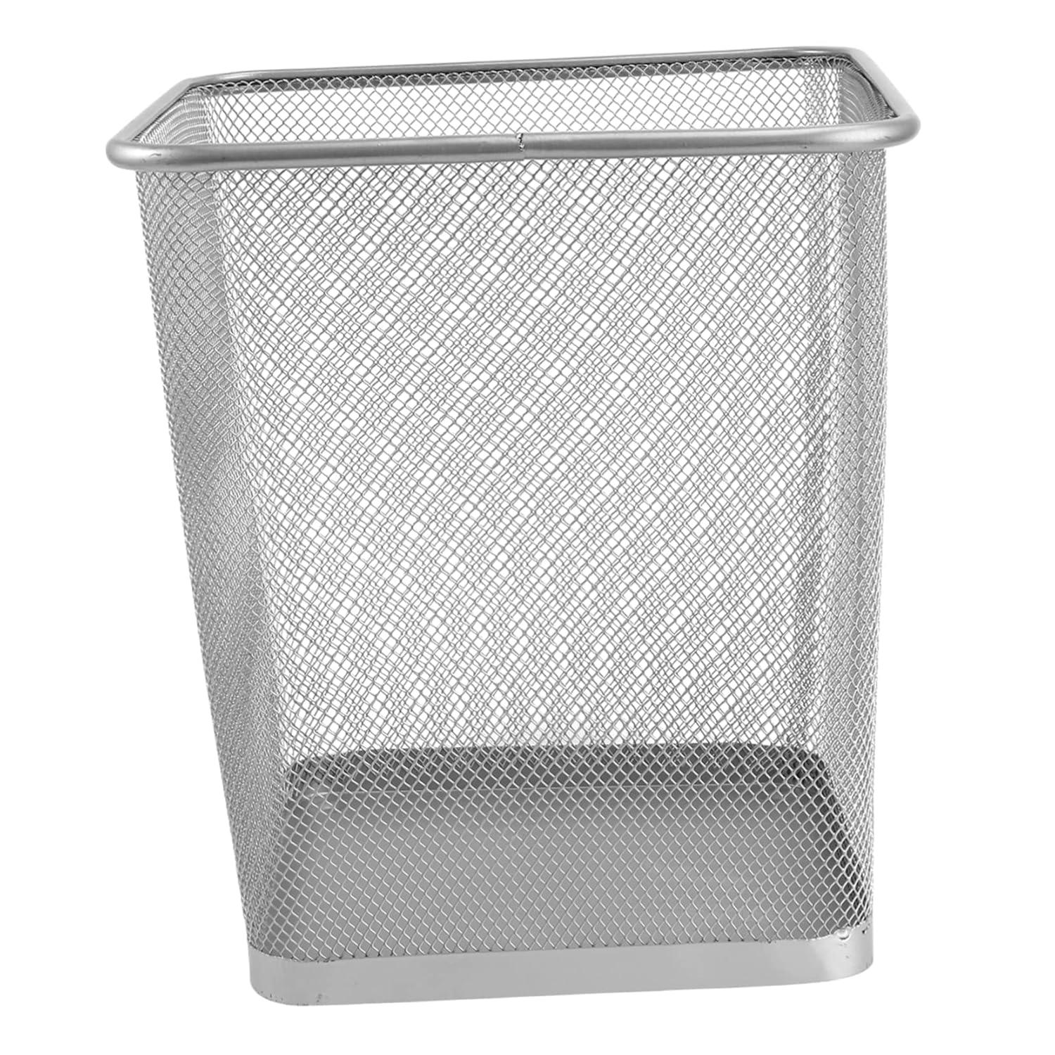 Zerodeko 1pc Metal Trash Can Office Ashbin Waste Paper