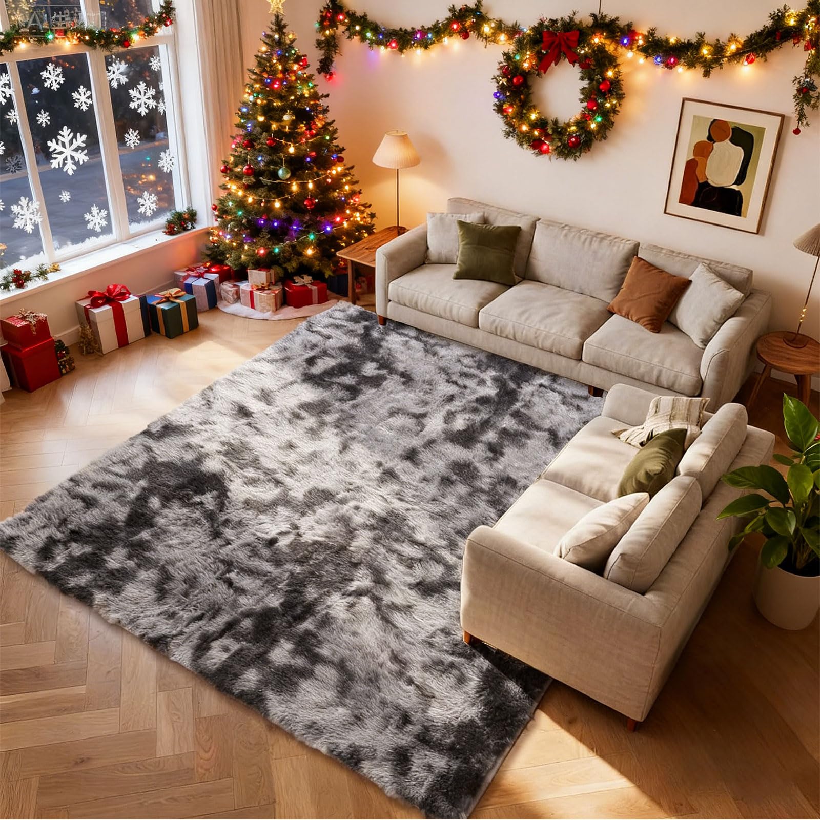 Tapis moderne antidérapant lavable pour simplifier l'entretien