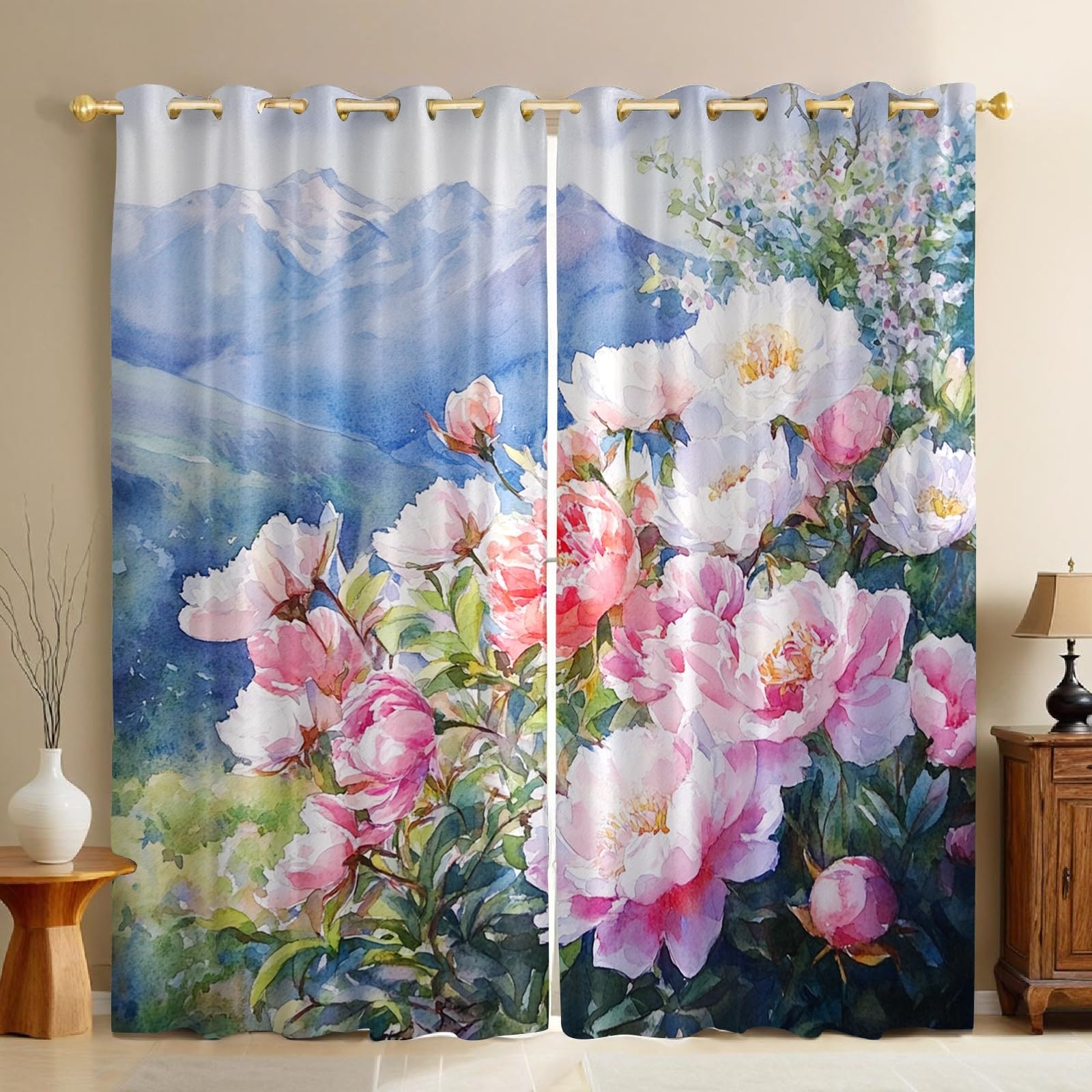 Rideaux occultants anti froid pour stopper les courants d'air rose