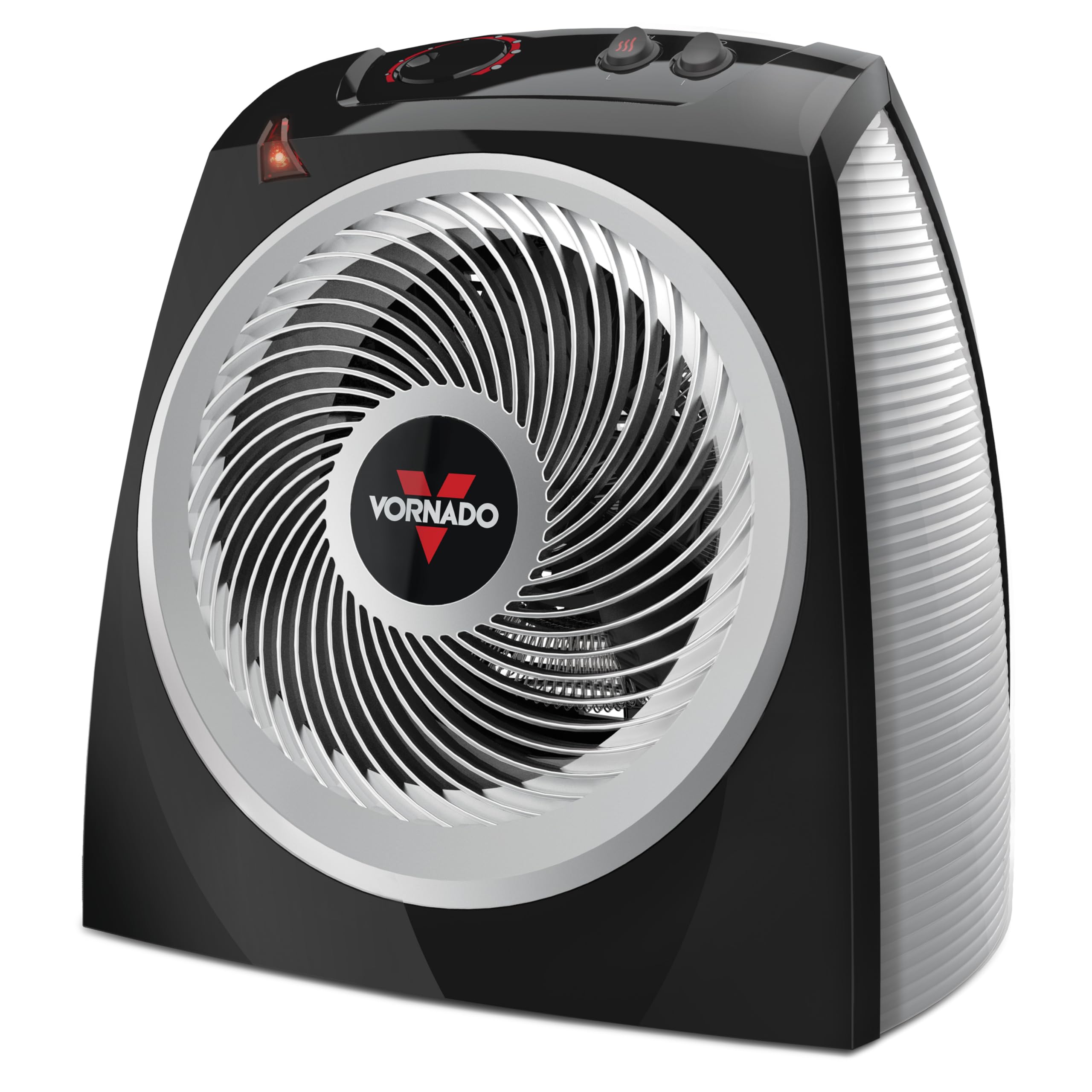 Photo 1 of Vornado VH10 (2025) Space Heater for Indoor Use, Adjustable Thermostat, 2 Heat Settings, Advanced Safety Features, Integrated Carry Handle, Large Heater for Bedroom and Living Room, Quiet, Black