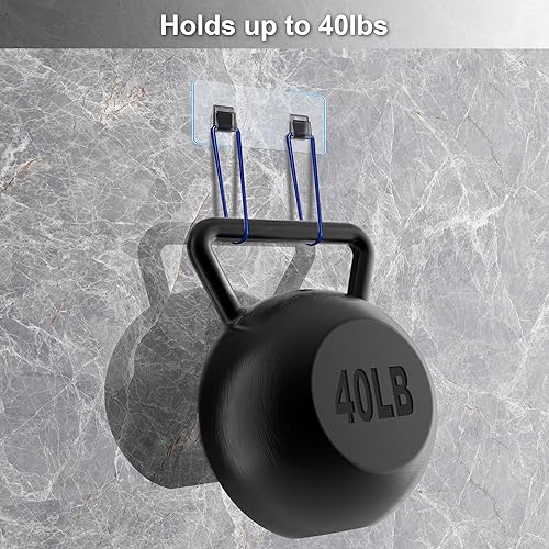 Miniatura 10 de Adhesivos para la ducha, almohadilla adhesiva transparente para la pared, sin rastro, tira de gancho para la ducha, estantes de cocina, estantes de