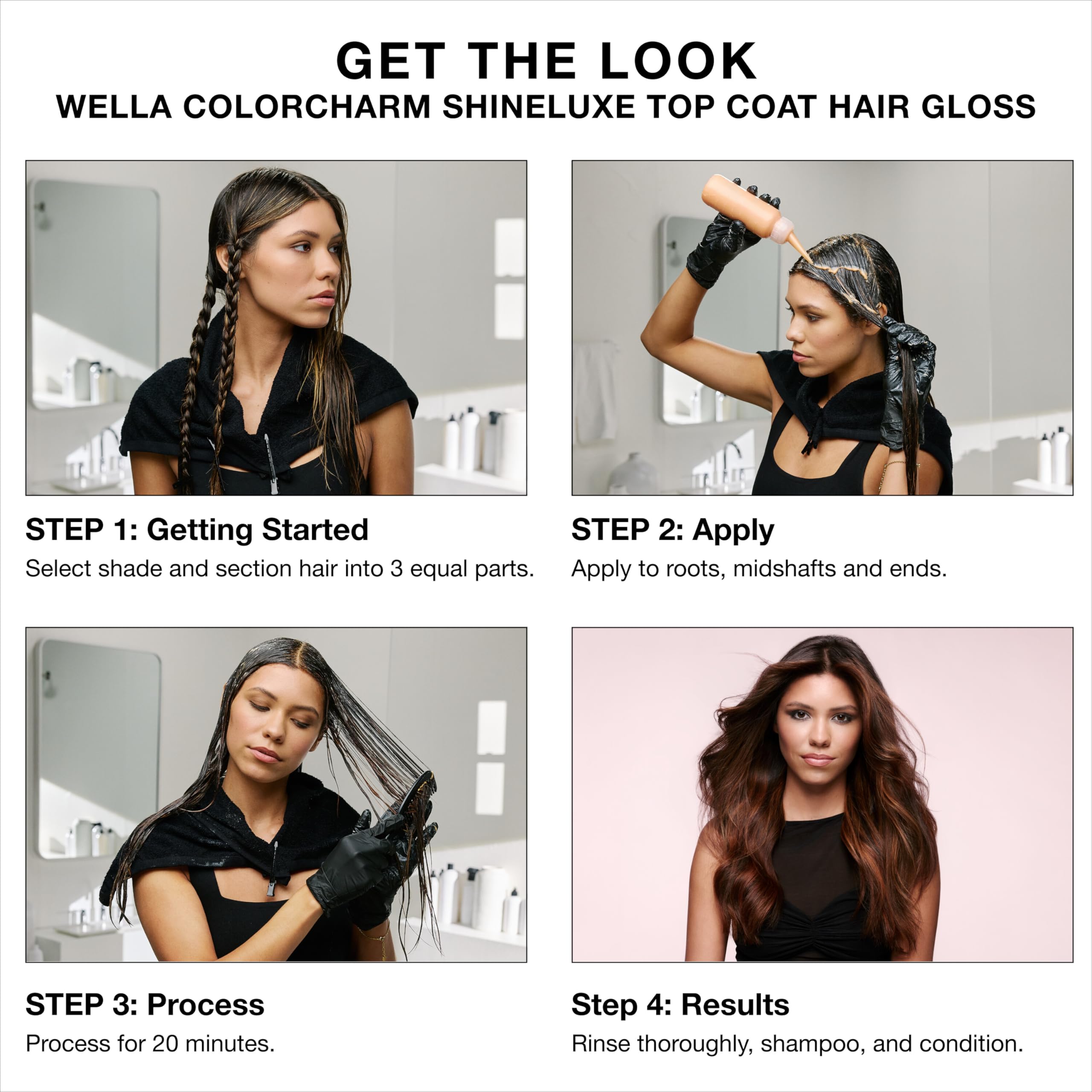 COLORCHARM ShineLuxe Top Coat Hair Gloss | Restores Color Vibrancy & Adds Shine with Smooth, Conditioned Results | Vegan Formula & Free of Ammonia | 2 oz.