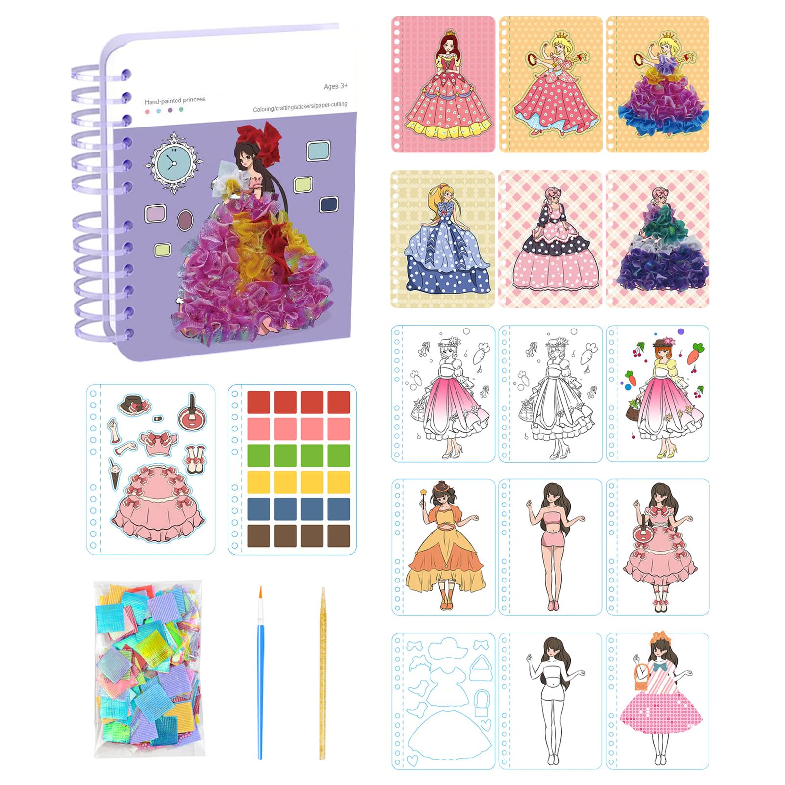 こどものおもちゃ アニメ ぬりえメモきせかえクリアファイルシールなど12点セット Amazon.co.jp: DIY塗り絵 こどもの塗り絵 絵本 おもちゃ