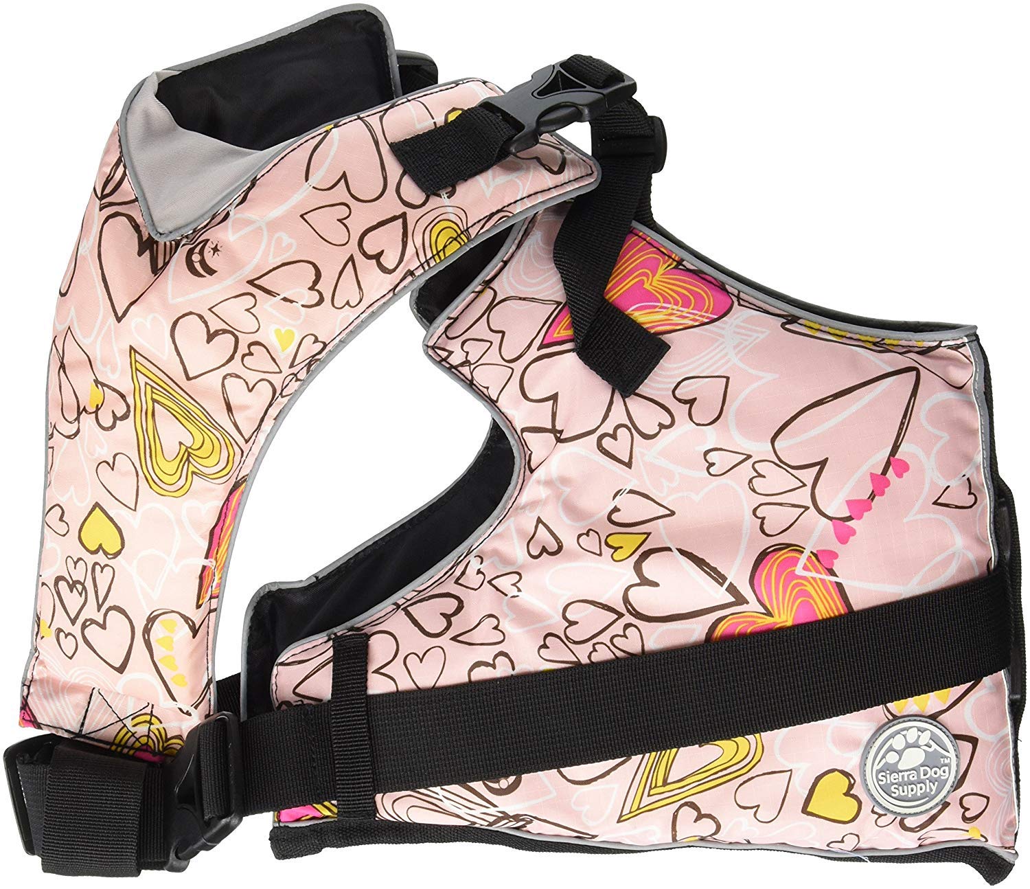 Gilet de natation rose Doggles Medium pour aider le chien à nager