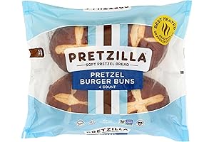 PRETZILLA Hamburger Pretzel Buns: Savor the Perfect Pairing for Your Pretzel Hot Dog Creations