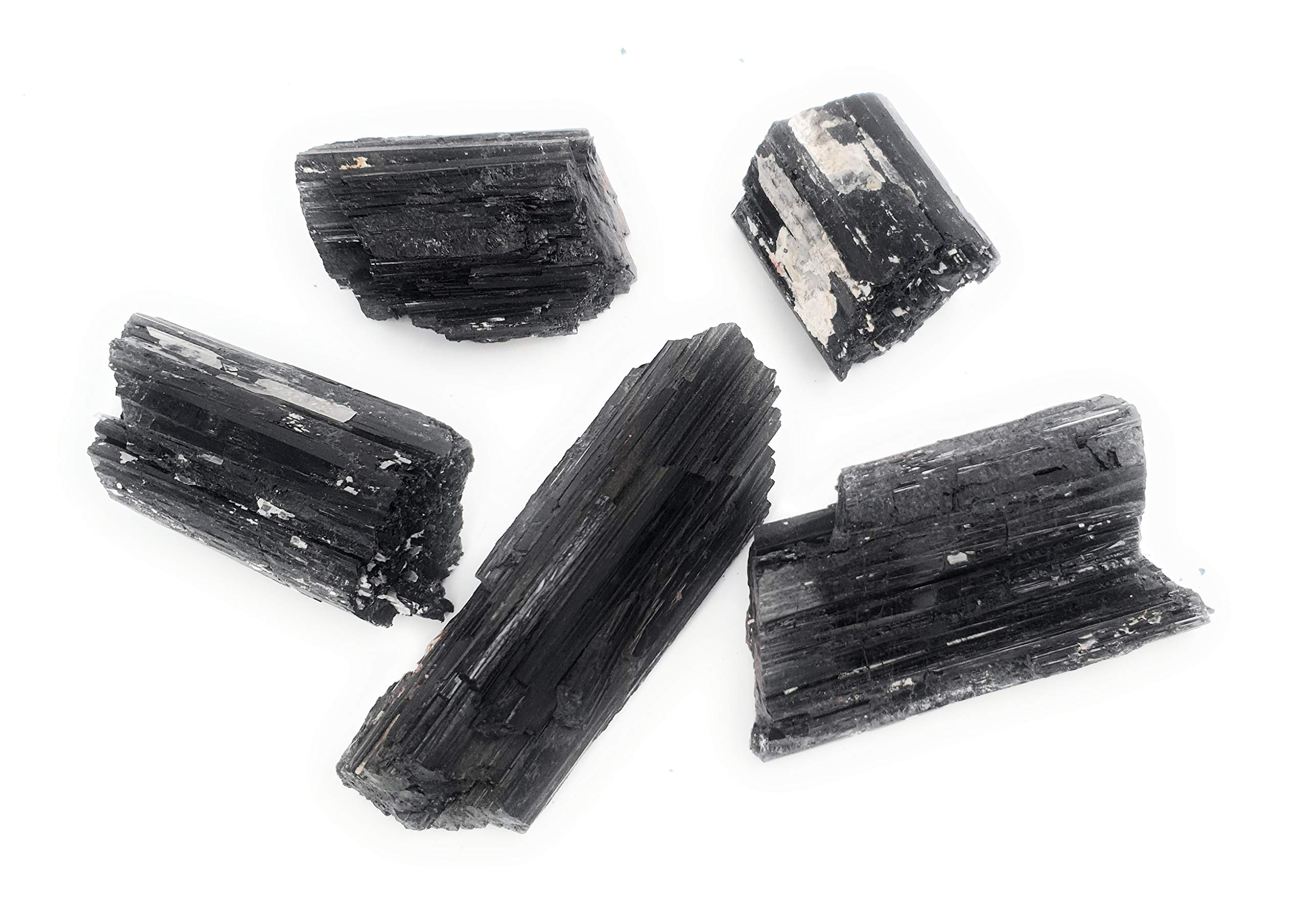 Schwarzer Turmalin-Kathedrale in Rohqualität, extra 100 % Naturstein, Schutzstein (400 g bis 600 g)