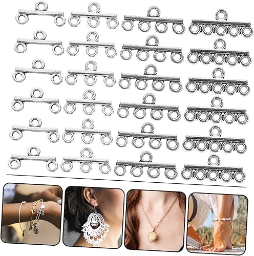 Miniatura 4 de EXCEART 120 pulseras para dijes hechos a mano, collar magnético, componentes de araña, enlaces, conector de eslabones de joyería, collar, cierres de
