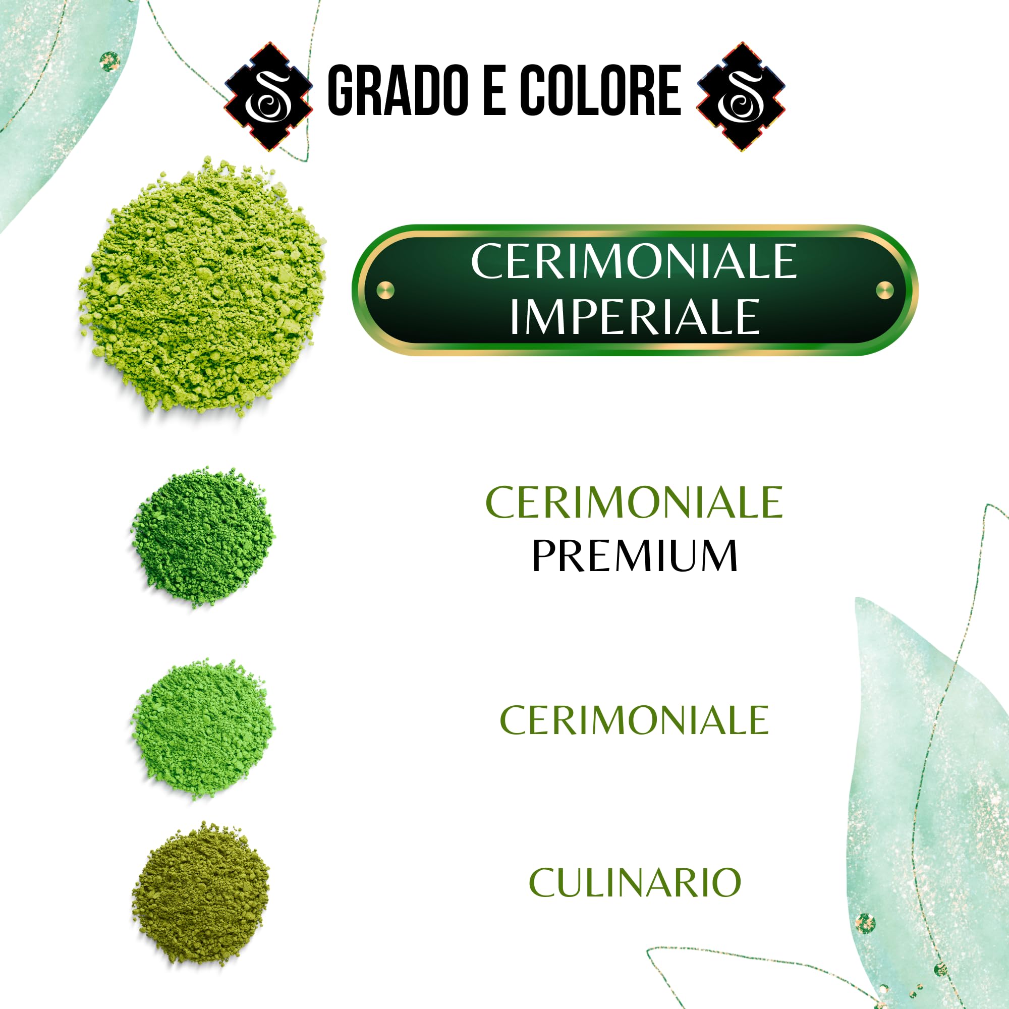 Samsara Kit Matcha Cerimoniale Grado IMPERIALE Premium | Raccolto a Mano in Giappone a YAME Fukuoka, Macinato a Pietra | NO Cottura Vapore | Testato EGCG | NO Glutine | NO Additivi (KIT MATCHA 25G)