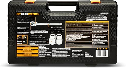 Miniatura 4 de GEARWRENCH Juego de herramientas mecánicas SAE/métricas de 202 piezas, unidades de 1/4", 3/8" y 1/2" | GW72MLCBMTS