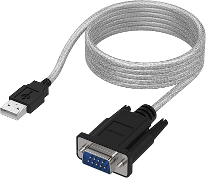 SABRENT USB to RS-232 DB9 Serial 9-Pin Adapter, 6ft SBT-USC6K | Prolific PL2303 chipset; USB to 9-pin DB9 serial; 6-foot cable