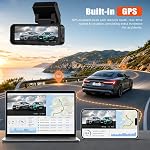 4K Dash Cam Front and Rear Camera, 4K+2K Dual Dash Camera for Cars with 64GB Card, 5.8GHz WiFi GPS ADAS 3.16” IPS Screen Night Vision G-Sensor Loop Recording 24H Parking Monitor Wide Angle