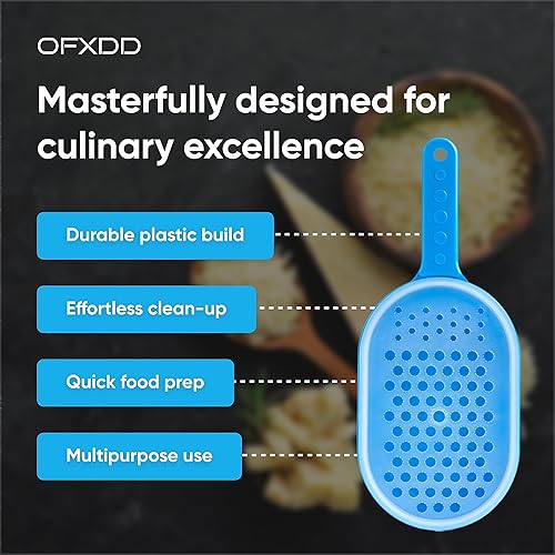 Miniatura 4 de Ralladores para cocina – Trituradora de plástico para cocina con recipiente – Ralladores de mano, peladores y rebanadores – Ralladores de alimentos