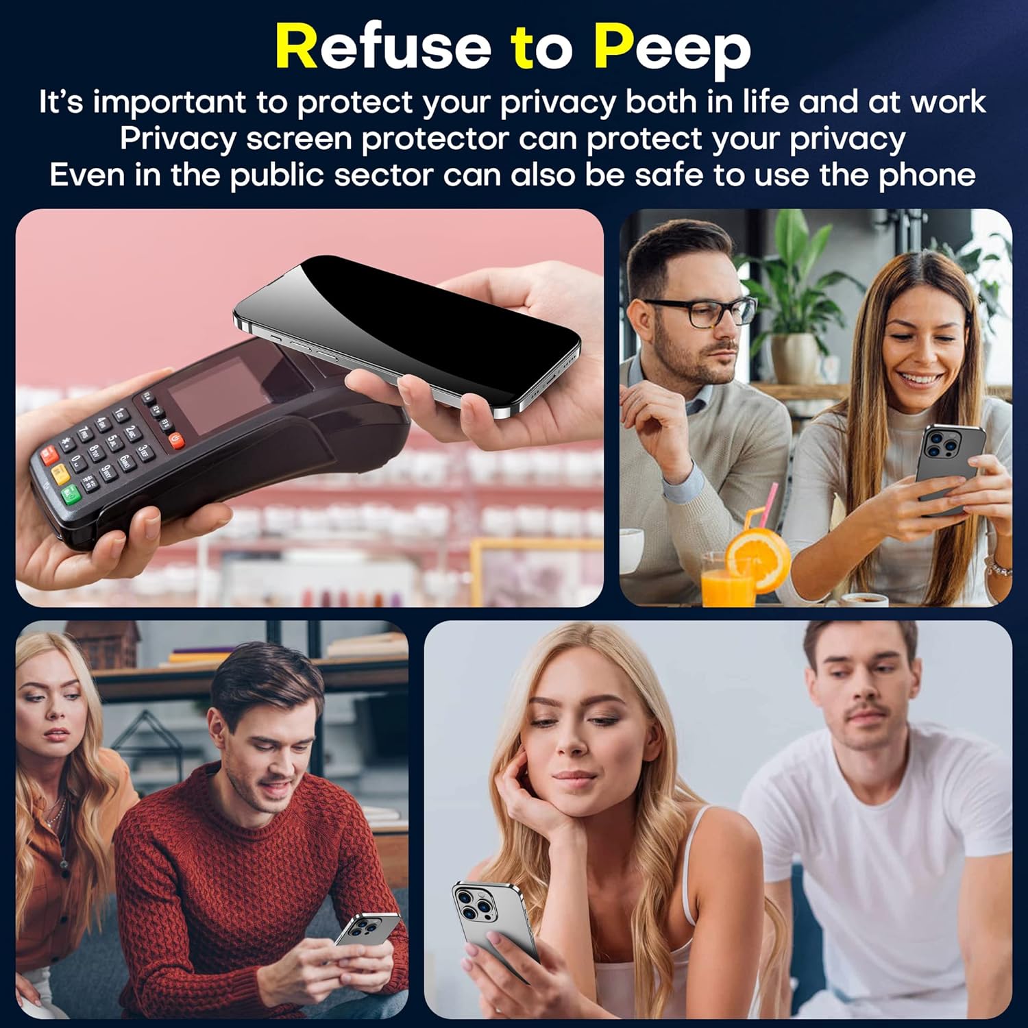 ImpactStrong Anti-Spy Privacy Screen Protector for iPhone 14 Pro Max (6.7-Inch), 9H Tempered Glass, Shatter-Resistant, Anti-Scratch, Easy Install Kit, Case Friendly, 2-Pack - Image 6