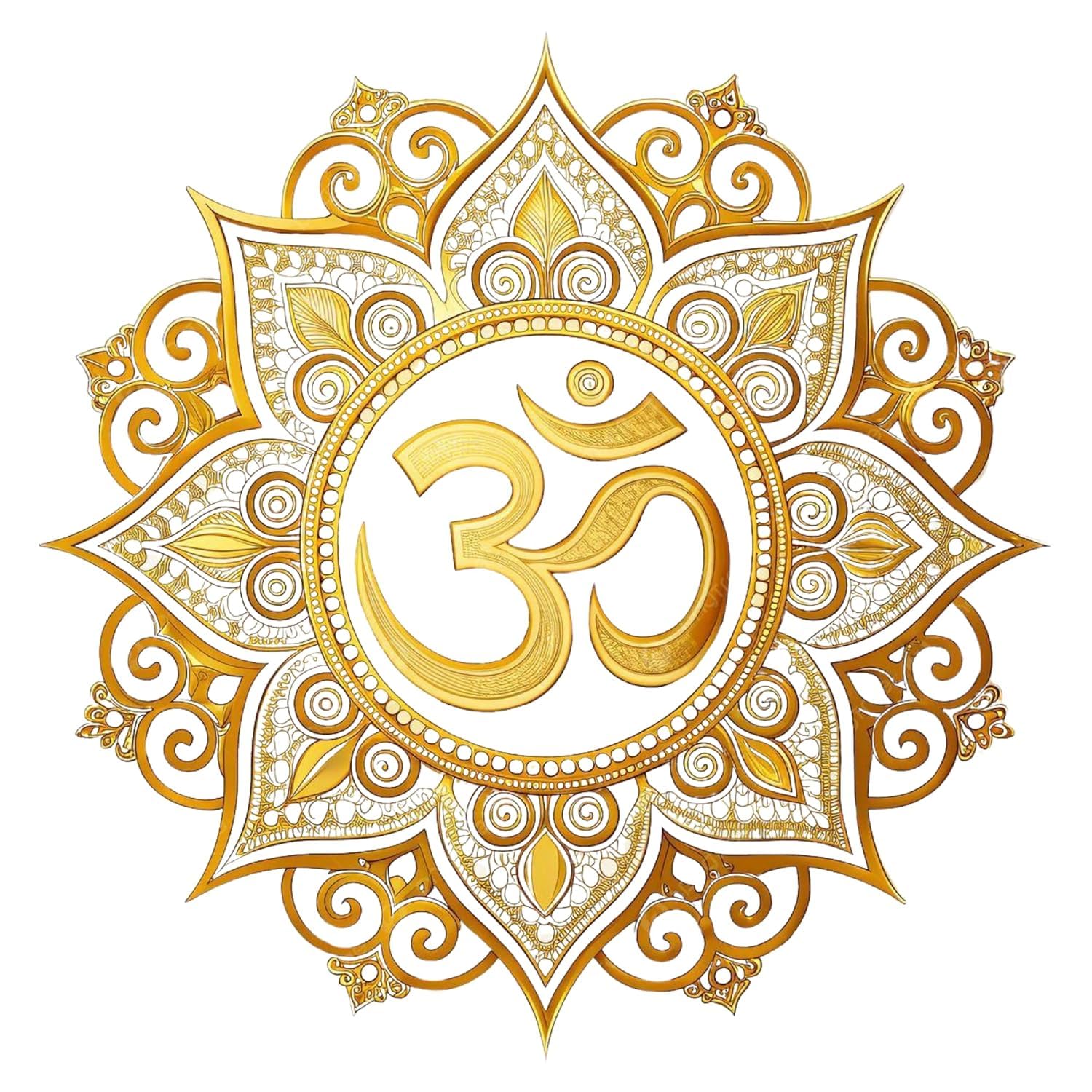 Om Wall Sticker I Golden Mandala Om Wall Decal I Spiritual Vinyl Wall Sticker for Living Room Pooja Room Meditation Decor I Self Adhesive Removable Wall Art I 40x40 CM-image-17