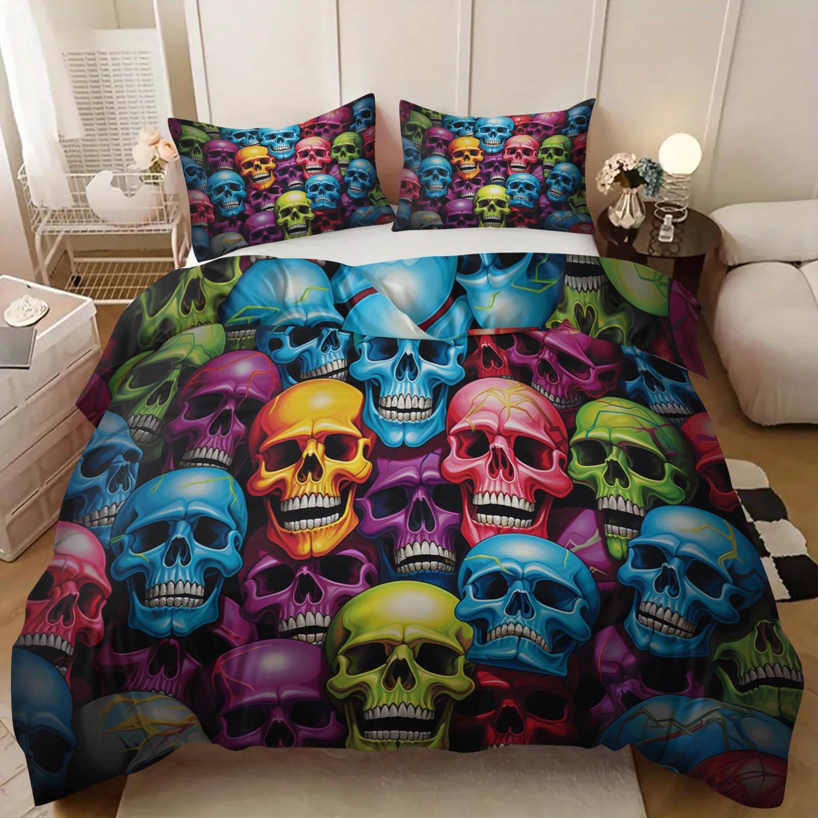 Parure de couette horreur gothique pour transformer l'ambiance de votre chambre à coucher