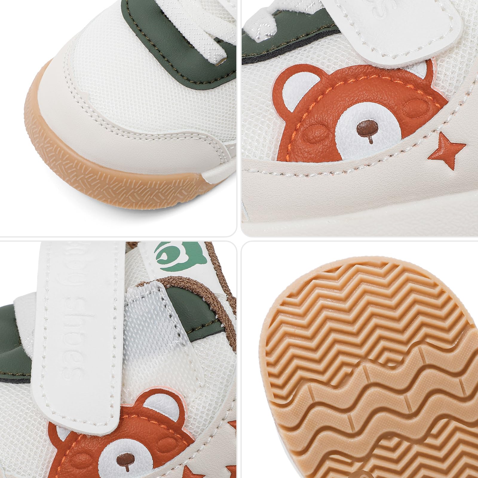 LACOFIA Zapatos Bebé Primeros Pasos Zapatillas Bebé Niño Calzado Bebé Zapatos Deportivos con Suela Goma Antideslizante