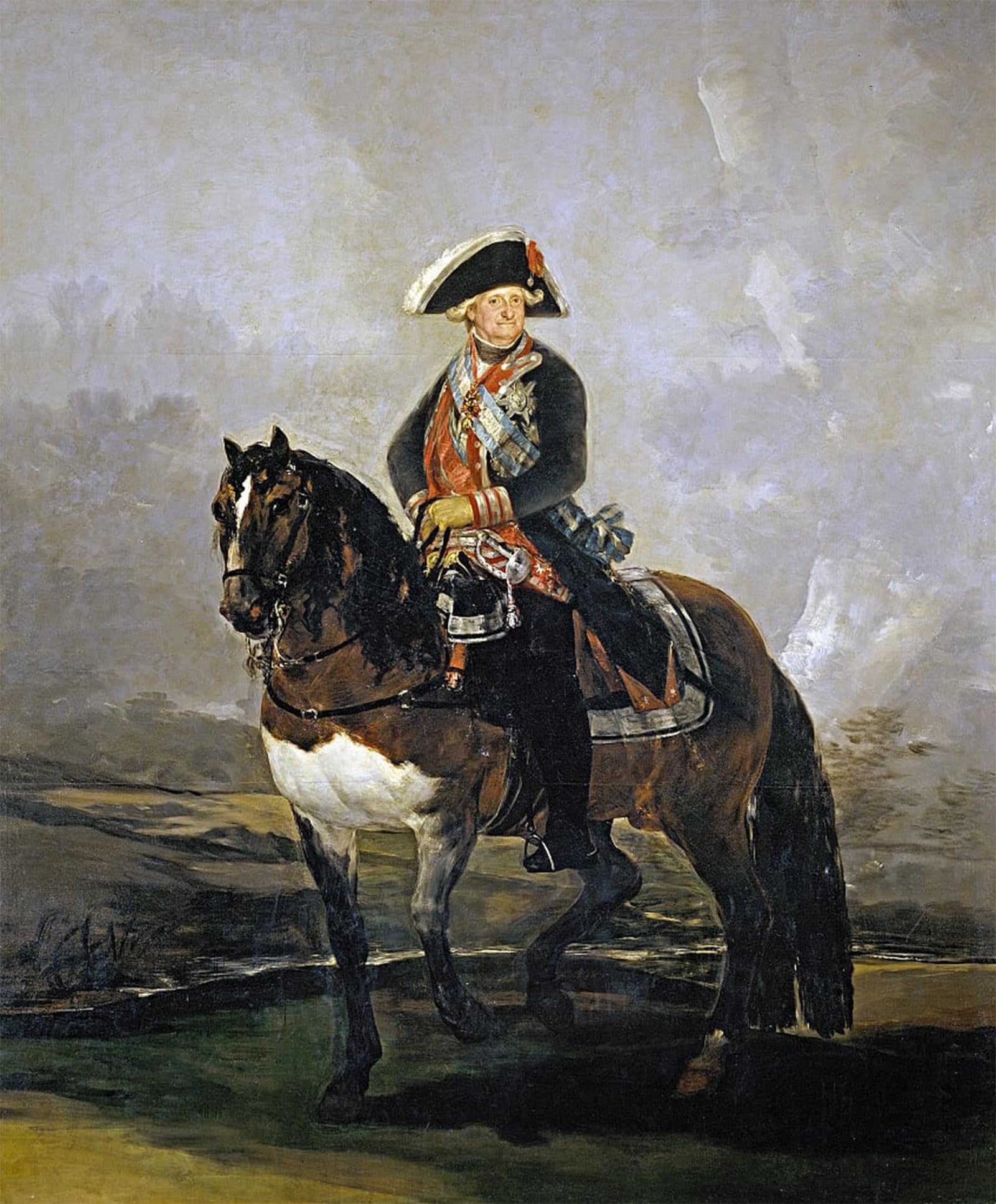 POSTERIIk Famous Modern Artwork Art Mural Equestrian Portrait of Charles Iv of Spain by Francisco De Goya Oil Paintings Pictures for Home Decor 60x90cm