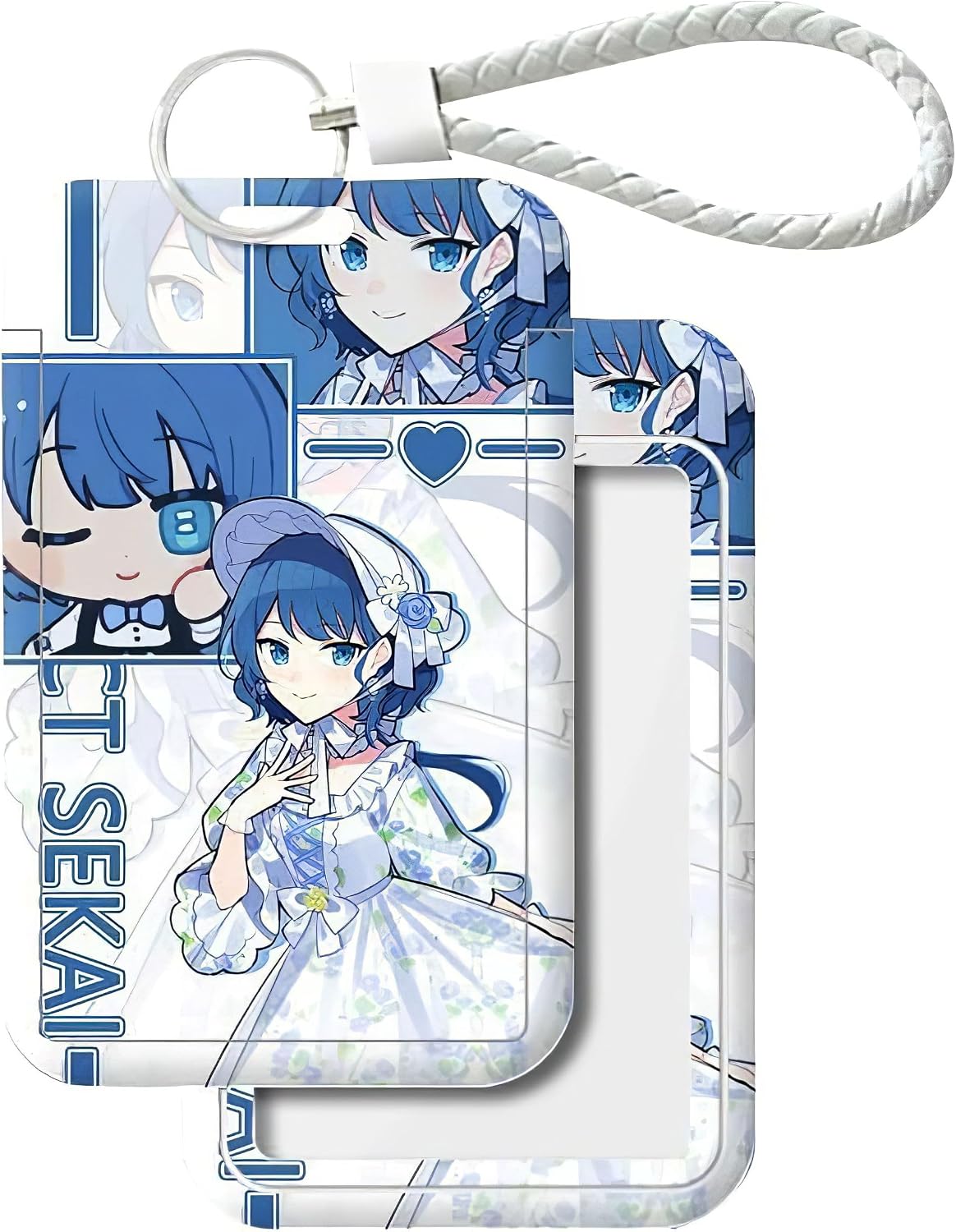 Project Sekai Pass Case, Card Holder, Merchandise, Mizuki Akatsuyama, Kanade Yoisaki, Miku, Hoemu, Processor, Strap, Commuter Pass Decoration, Convenient, IC Card, Commuting to Work or